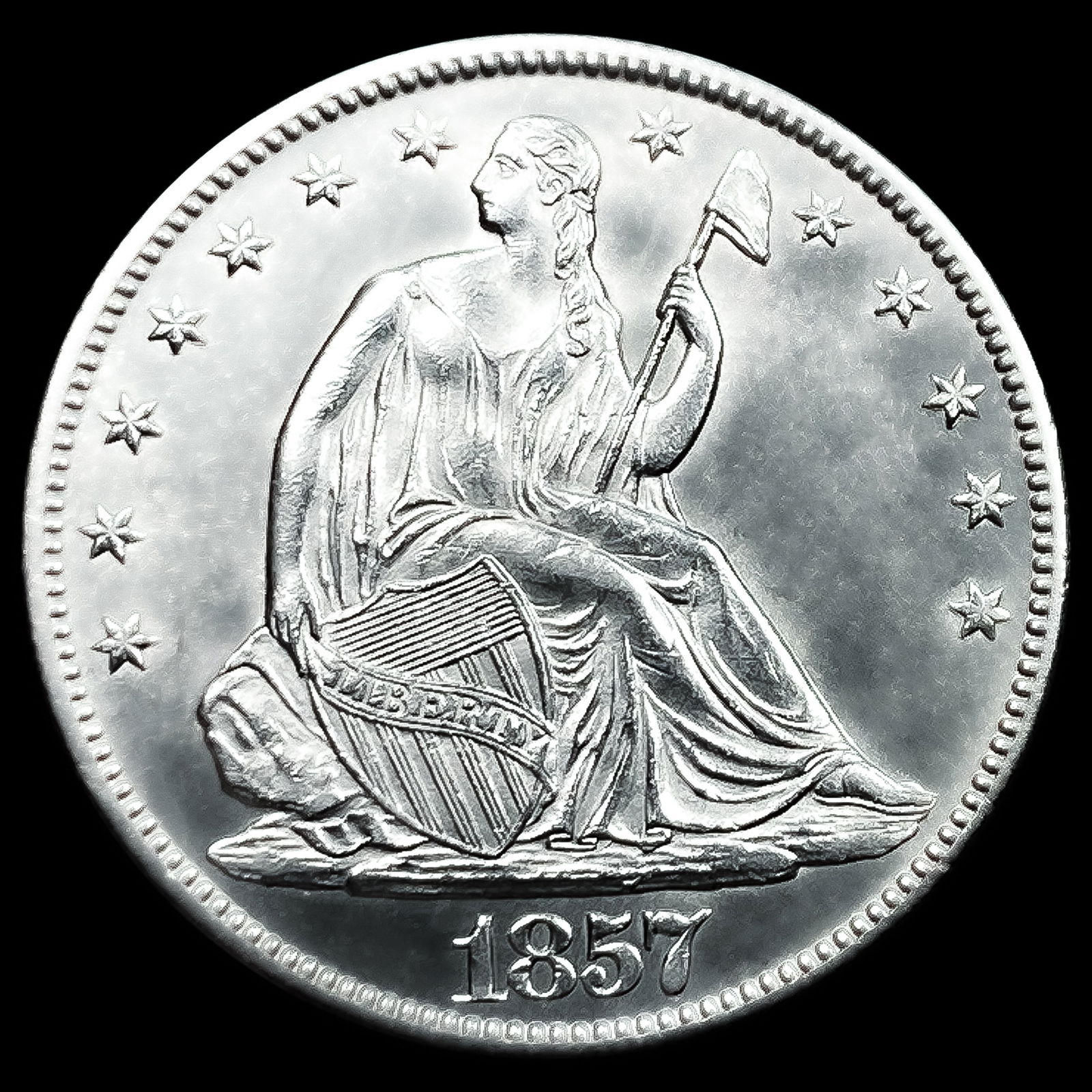 1857-O Seated Liberty Half Dollar: 1857-O Seated Liberty Half Dollar