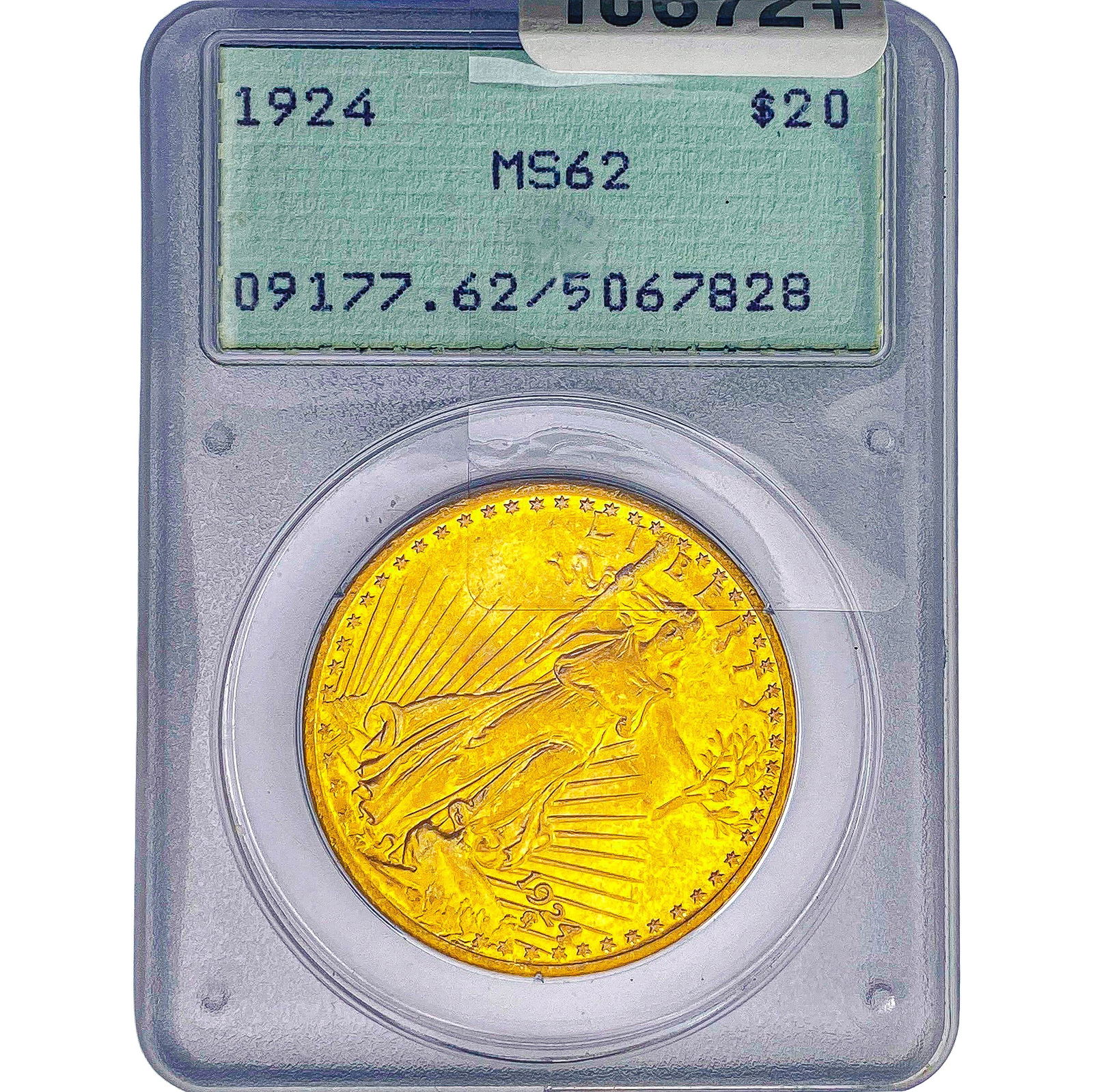 1924 $20 Gold Double Eagle PCGS MS62: 1924 $20 Gold Double Eagle PCGS MS62