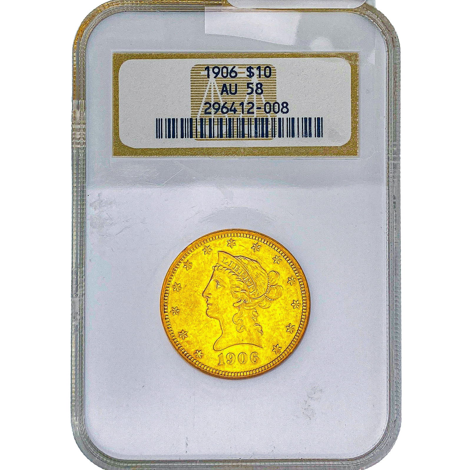 1906 $10 Gold Eagle NGC AU58 (1 of 2)