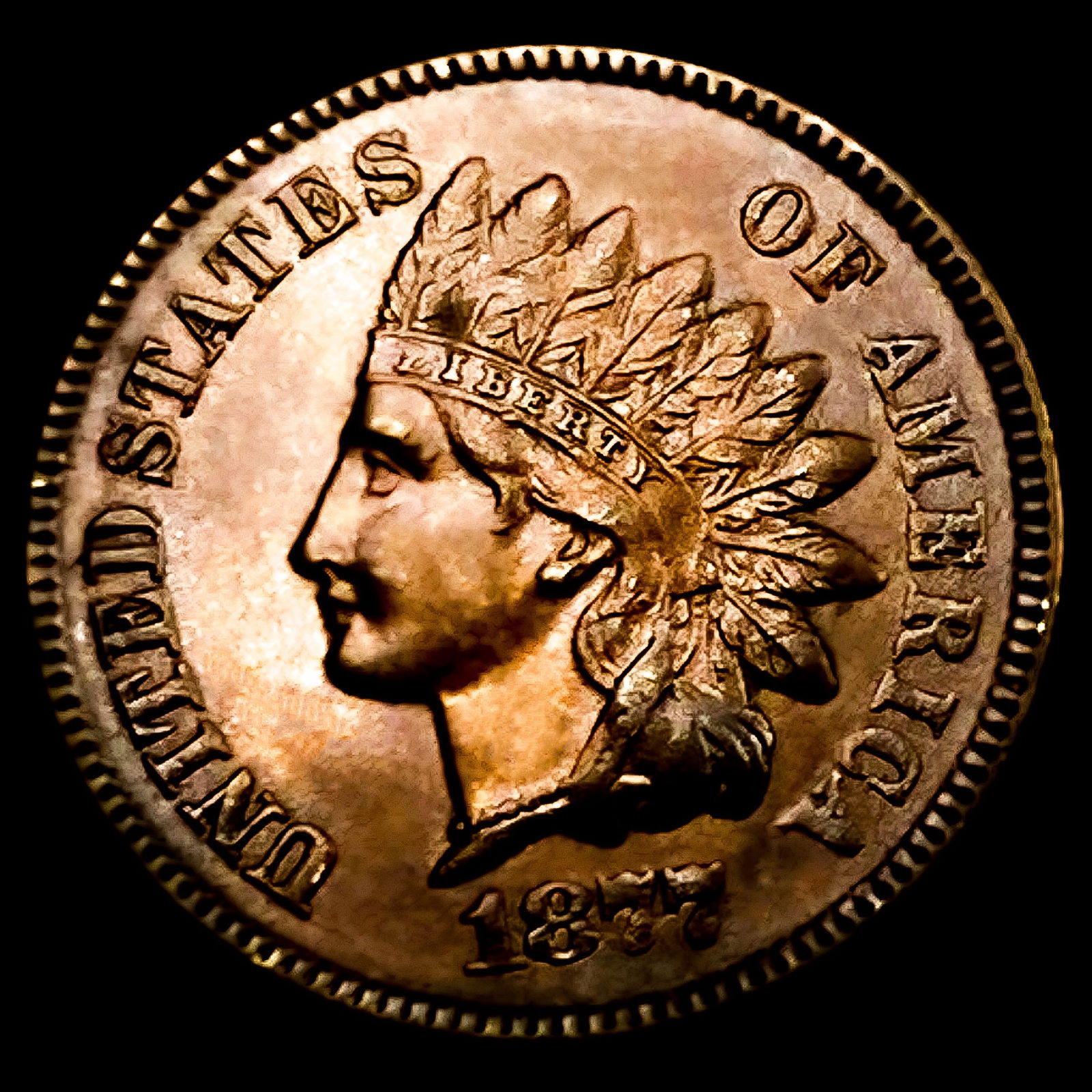 1877 Indian Head Cent (1 of 2)