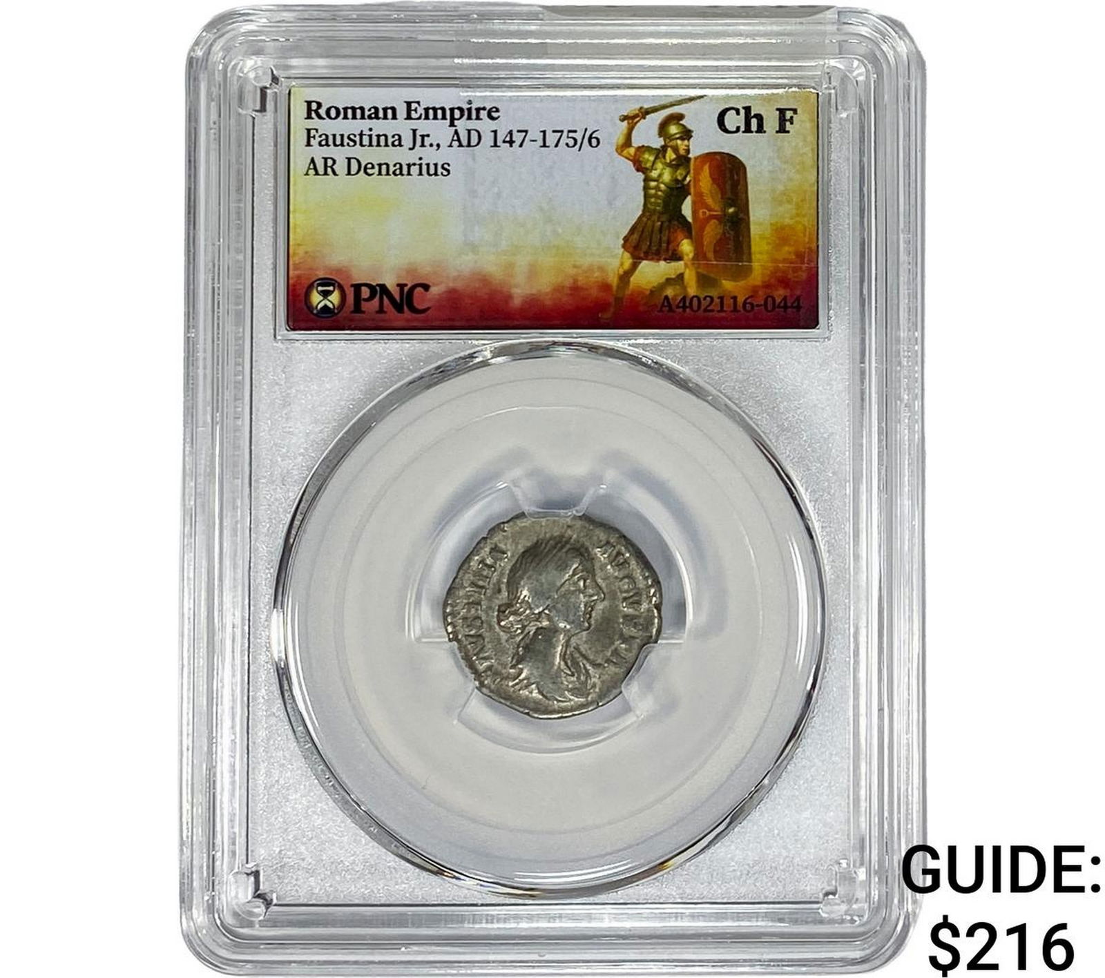 Roman Faustina Jr.,AD 147-175/6 Silver Denarius ChF: Roman Faustina Jr.,AD 147-175/6 Silver Denarius ChF