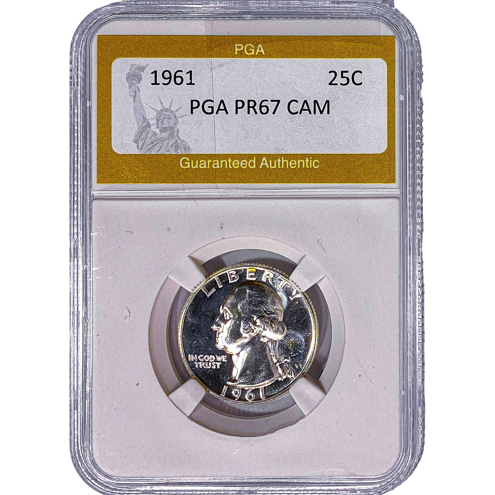 1961 Washington Silver Quarter PGA PR67 CAM: 1961 Washington Silver Quarter PGA PR67 CAM