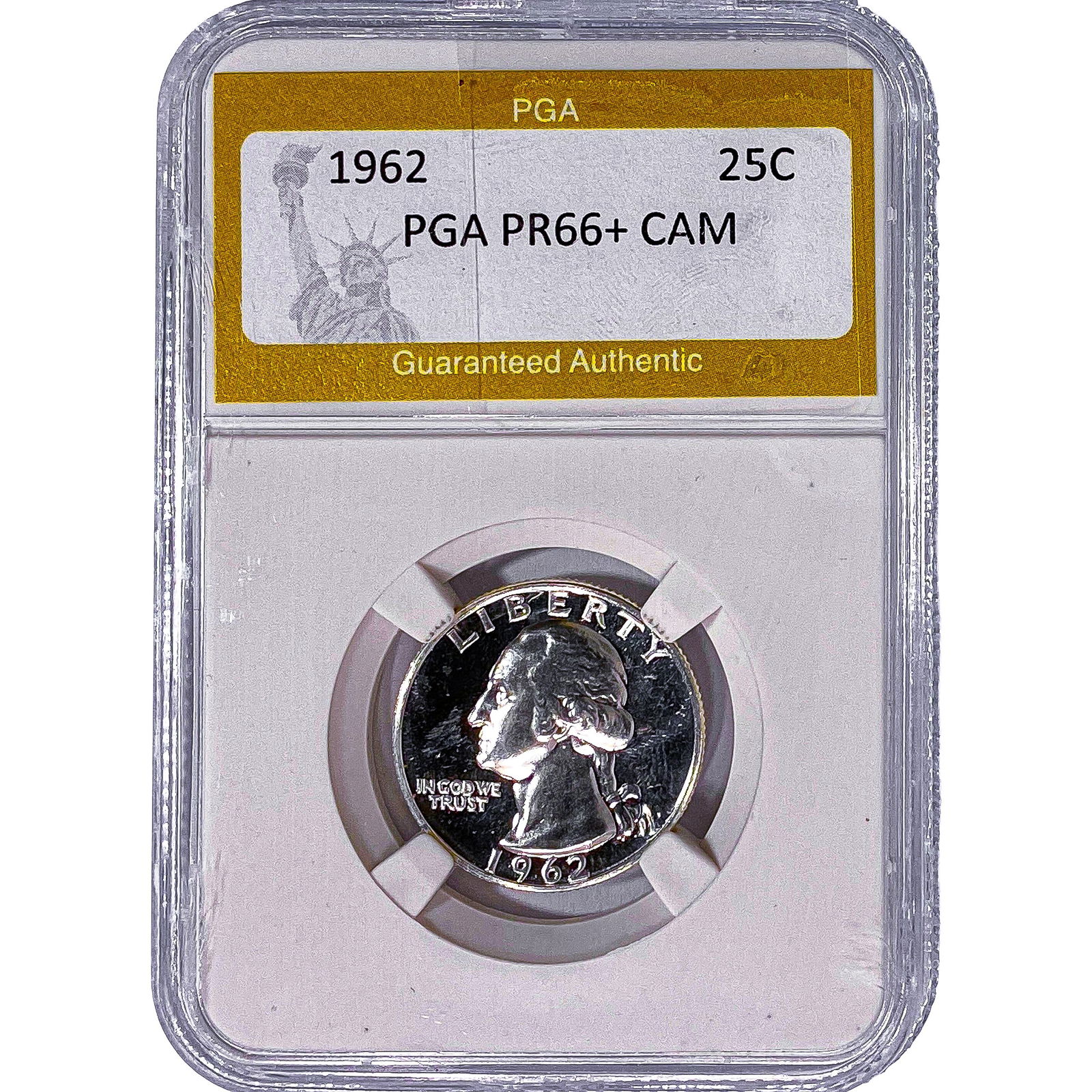 1962 Washington Silver Quarter PGA PR66+ CAM: 1962 Washington Silver Quarter PGA PR66+ CAM