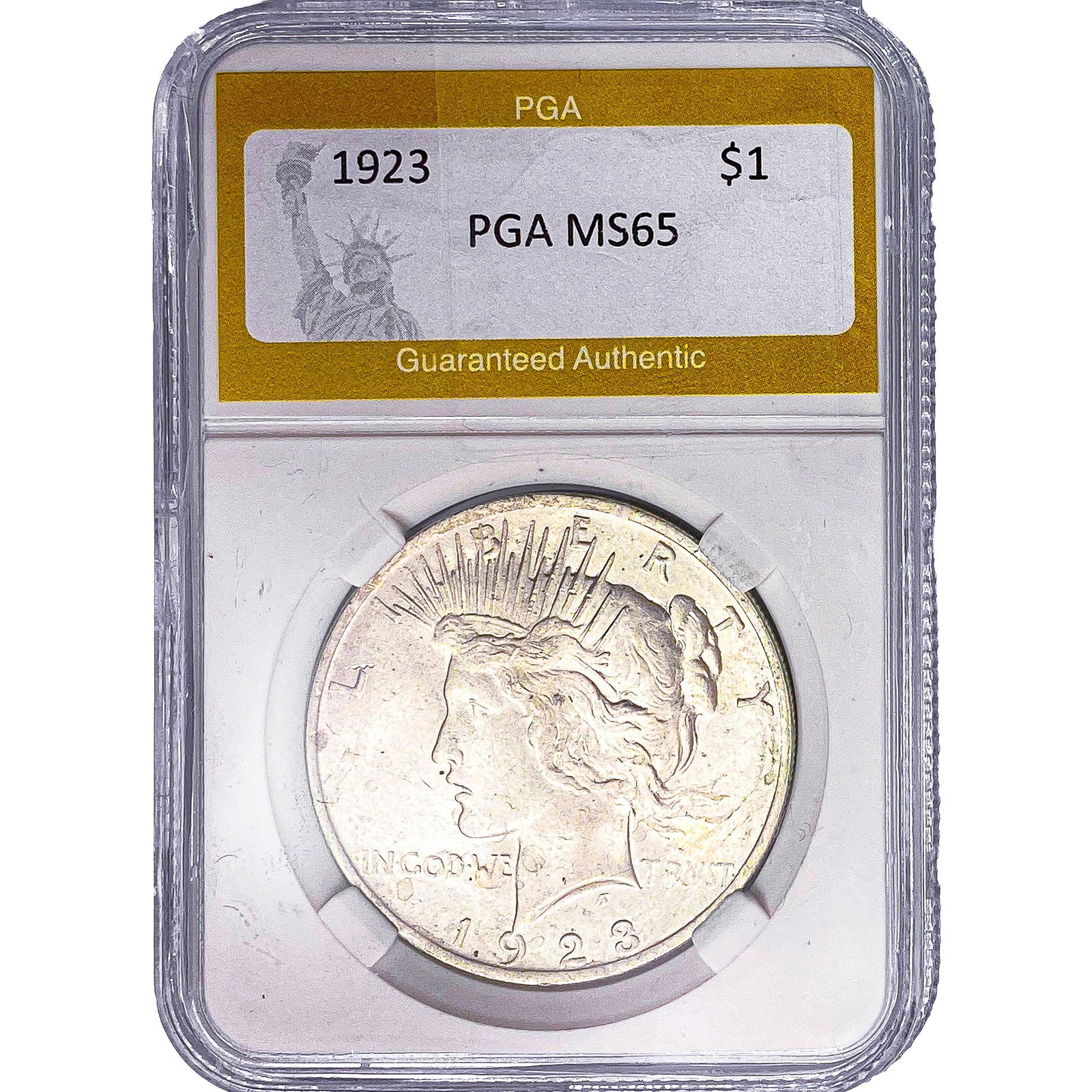 1923 Silver Peace Dollar PGA MS65 (1 of 2)