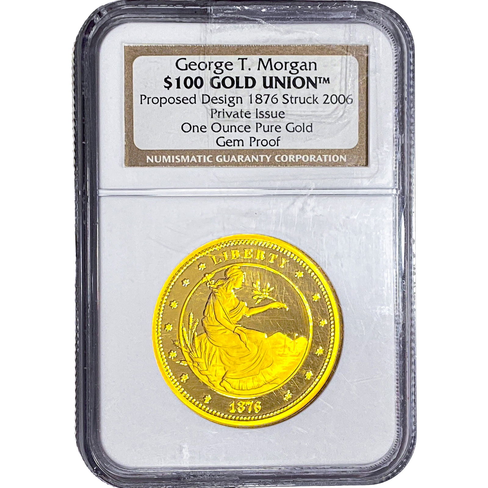 2006 $100 Gold Union 1oz Gold Gem Proof Coin NGC: 2006 $100 Gold Union 1oz Gold Gem Proof Coin NGC