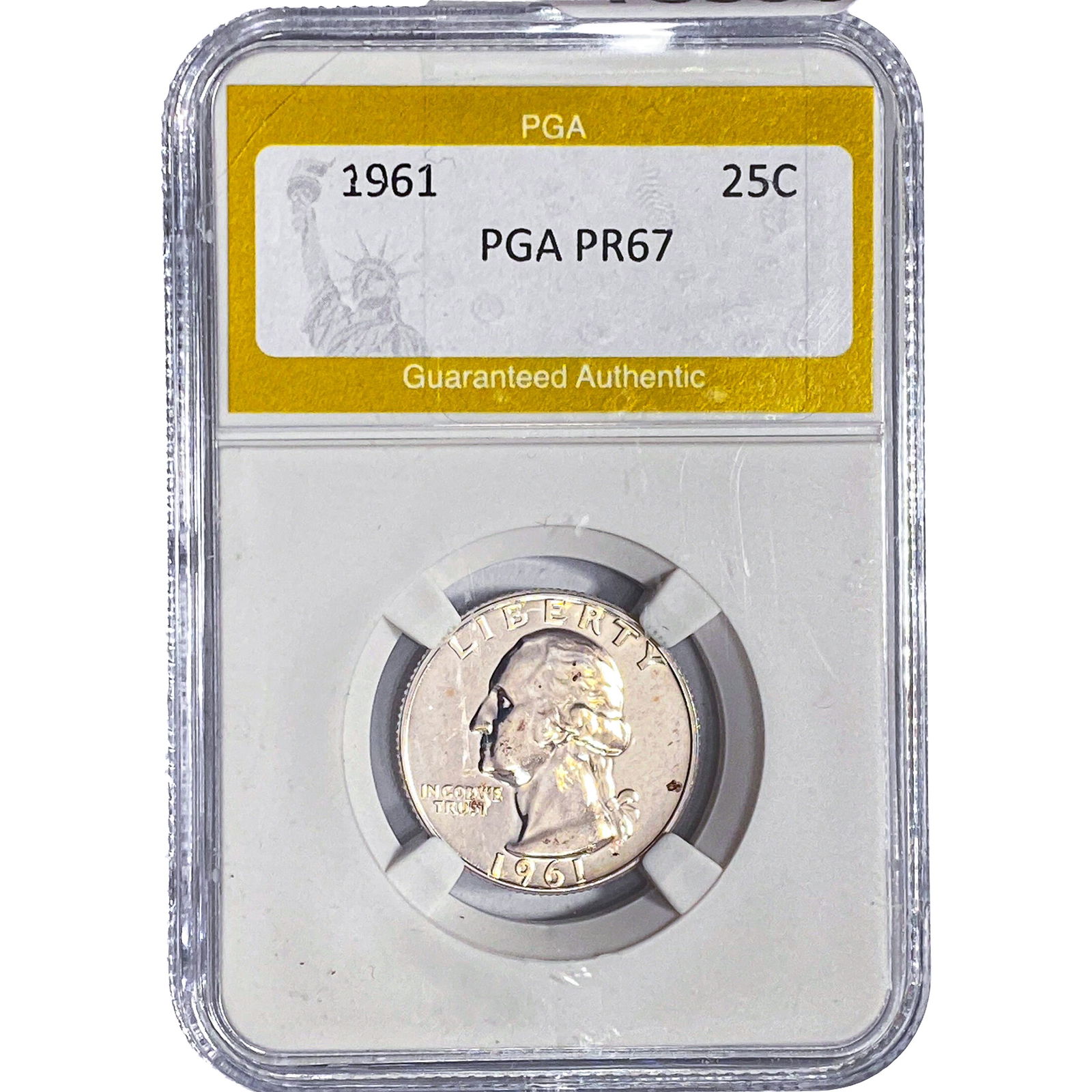 1961 Washington Silver Quarter PGA PR67: 1961 Washington Silver Quarter PGA PR67