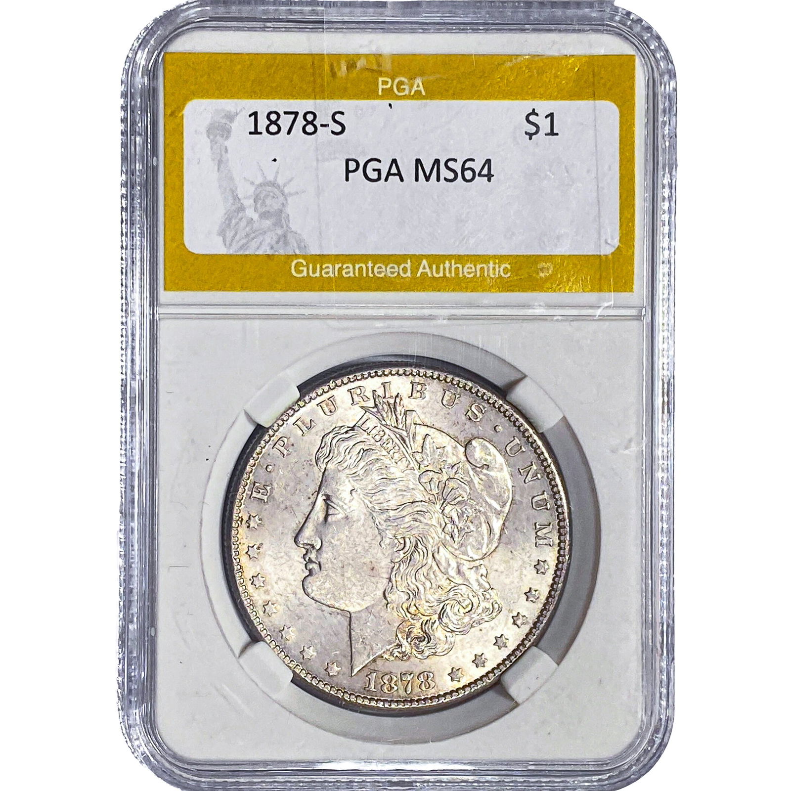 1878-S Morgan Silver Dollar PGA MS64 (1 of 2)