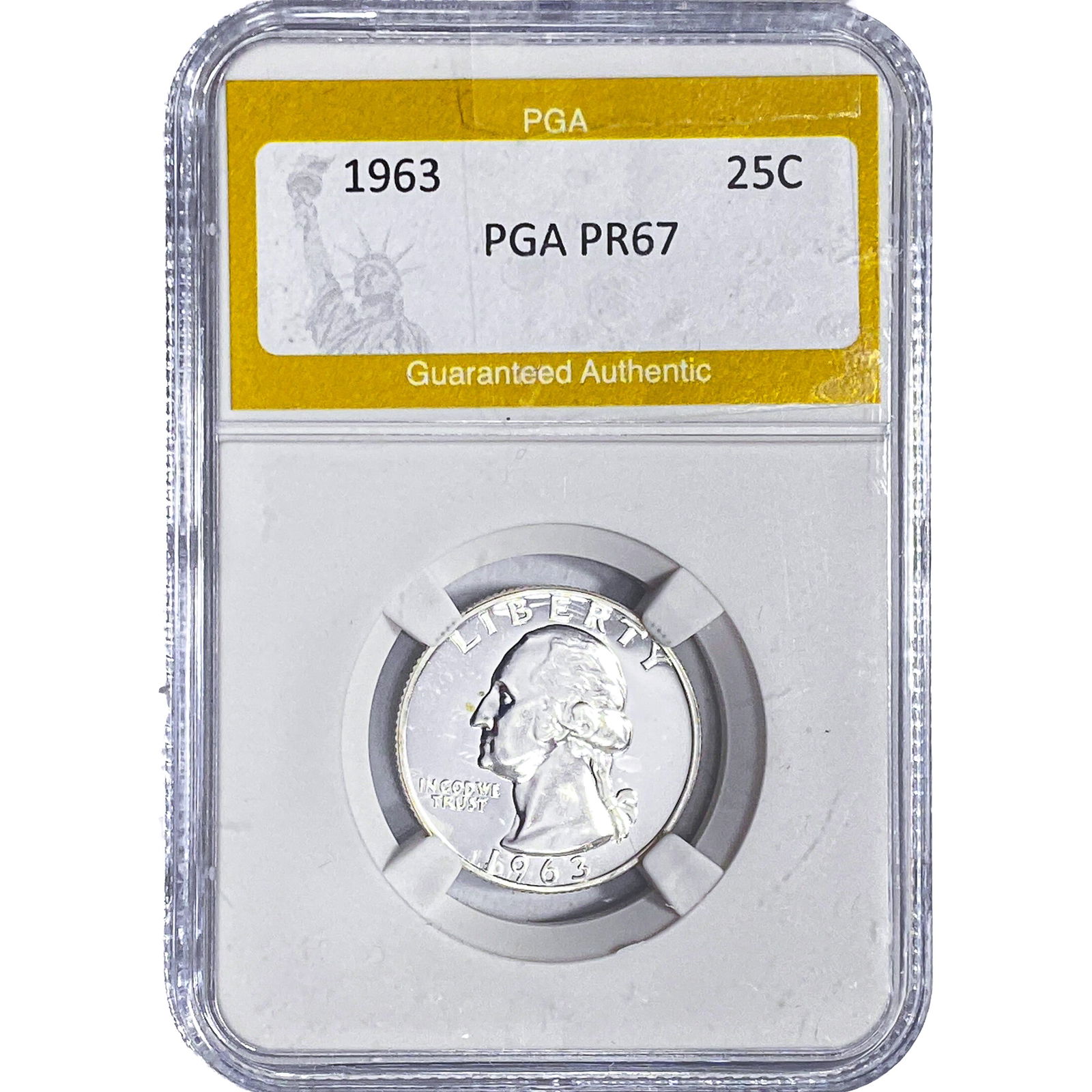 1963 Washington Silver Quarter PGA PR67: 1963 Washington Silver Quarter PGA PR67