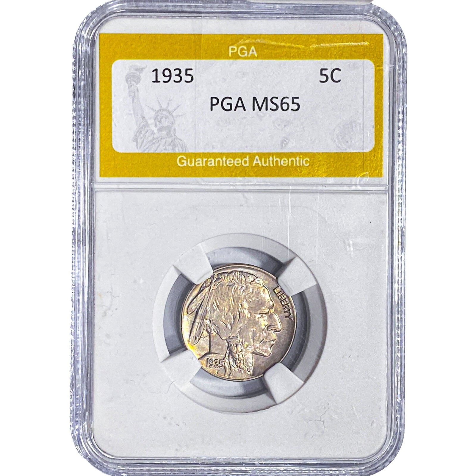 1935 Buffalo Nickel PGA MS65: 1935 Buffalo Nickel PGA MS65