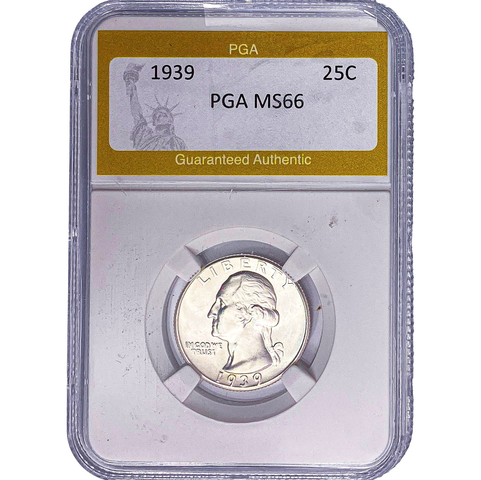 1939 Washington Silver Quarter PGA MS66: 1939 Washington Silver Quarter PGA MS66