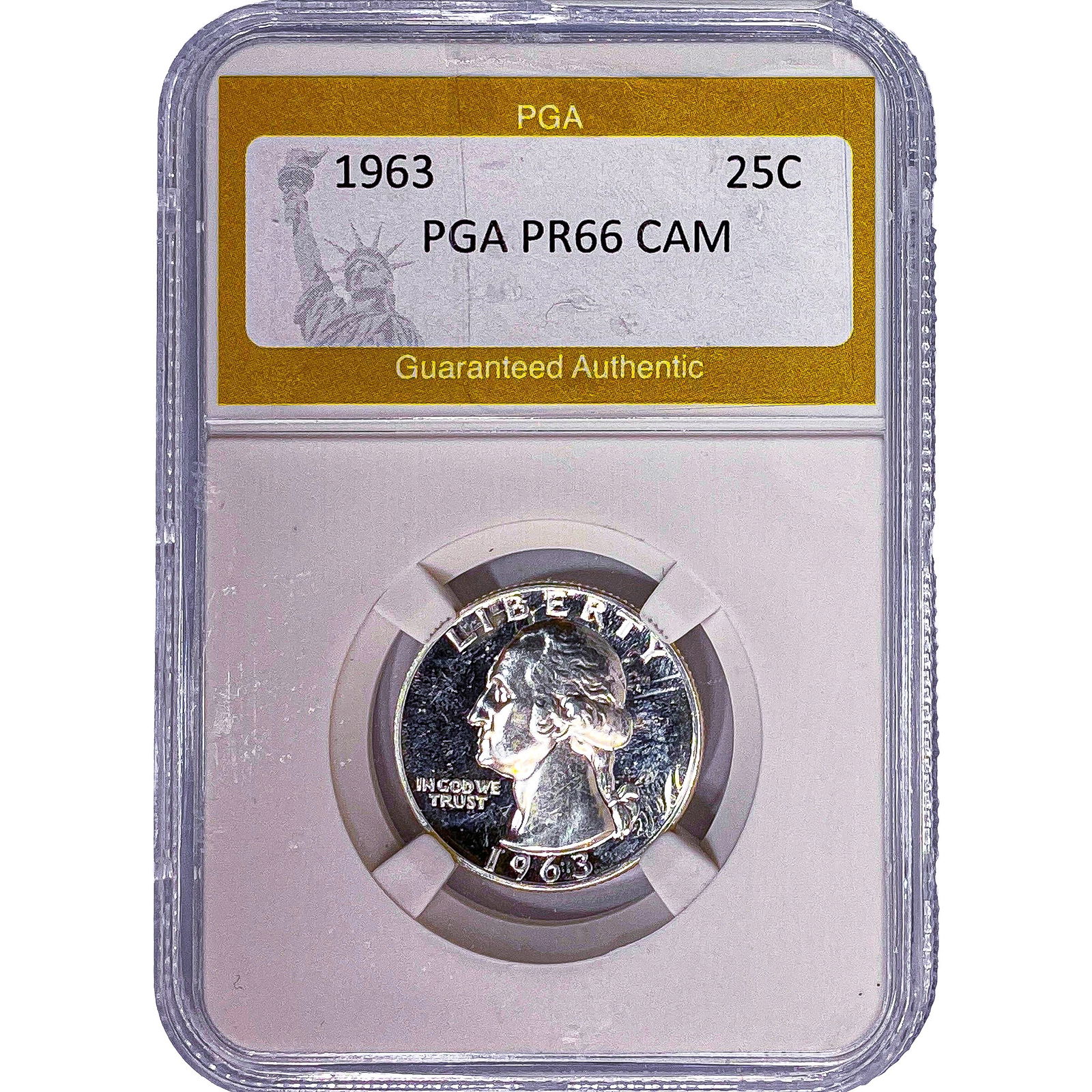 1963 Washington Silver Quarter PGA PR66 CAM: 1963 Washington Silver Quarter PGA PR66 CAM