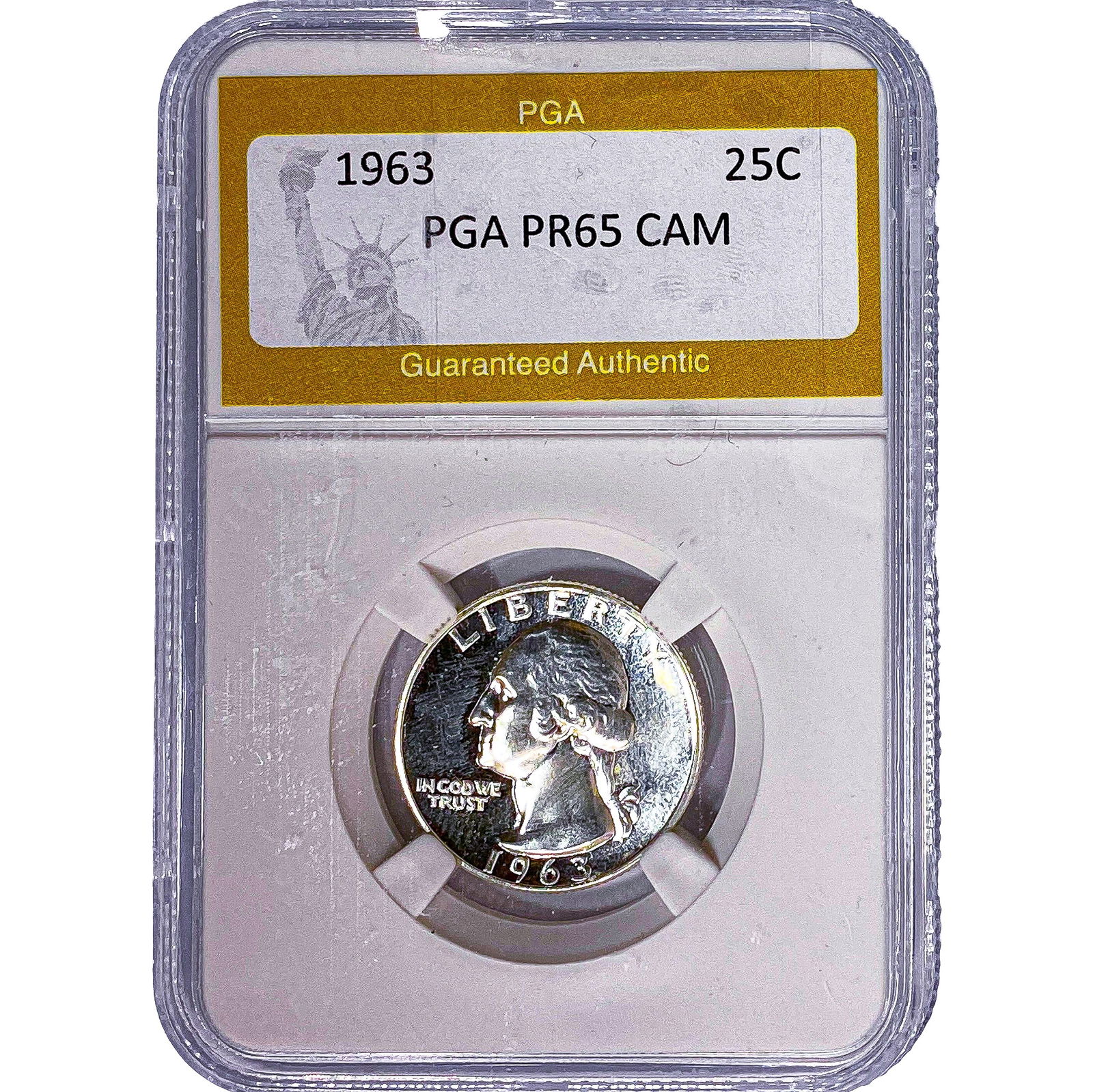 1963 Washington Silver Quarter PGA PR65 CAM: 1963 Washington Silver Quarter PGA PR65 CAM