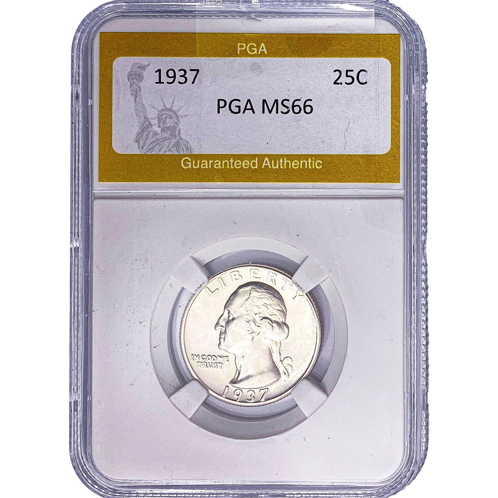 1937 Washington Silver Quarter PGA MS66: 1937 Washington Silver Quarter PGA MS66