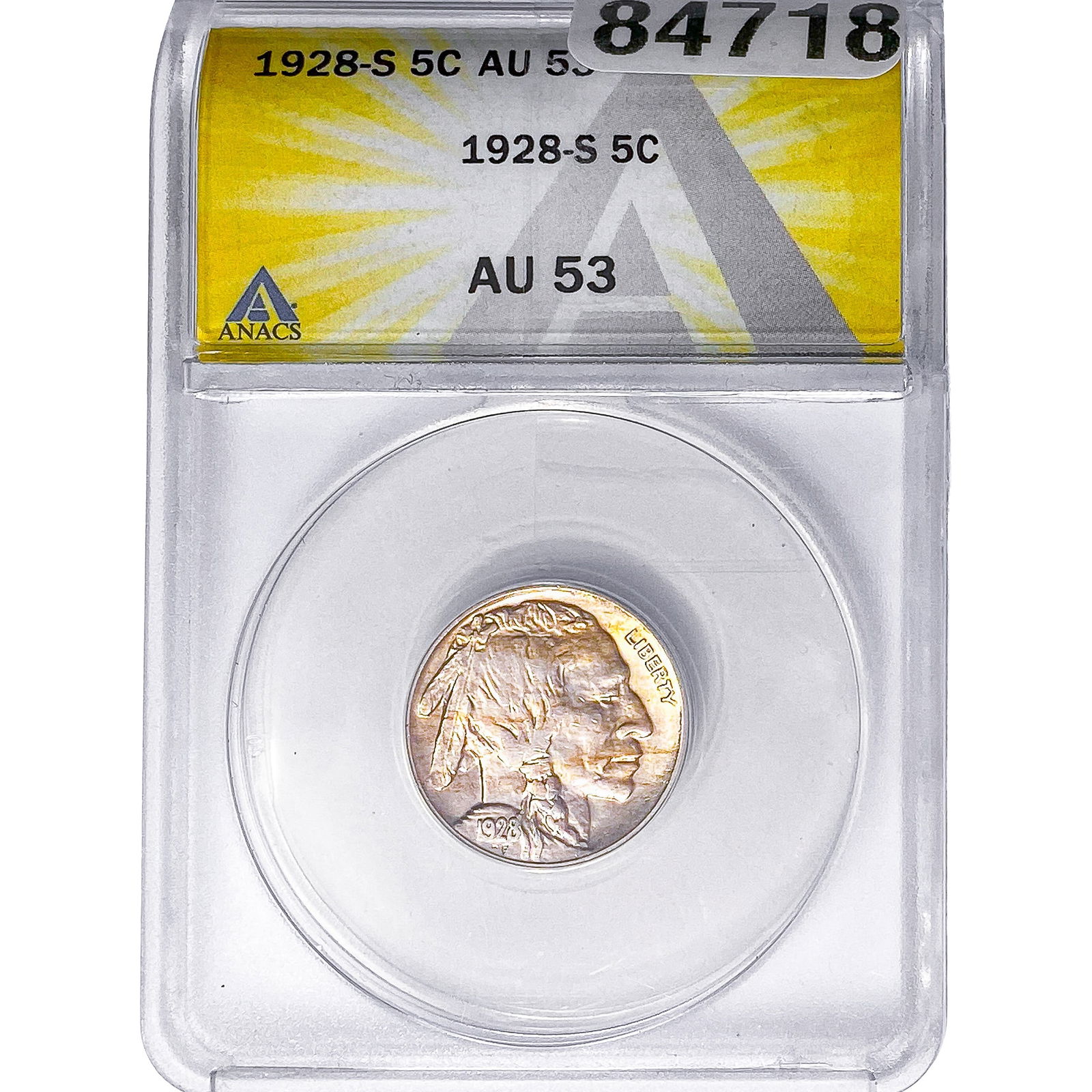 1928-S Buffalo Nickel ANACS AU53 (1 of 2)