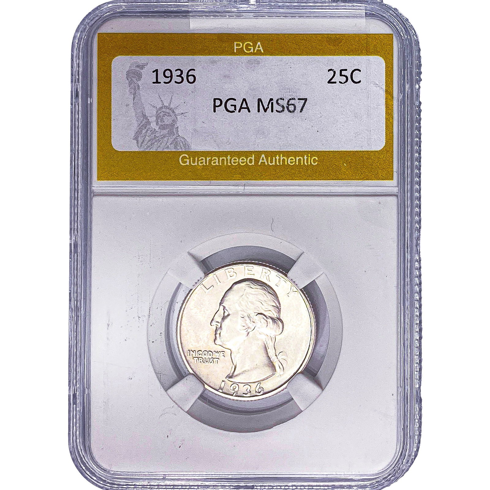 1936 Washington Silver Quarter PGA MS67: 1936 Washington Silver Quarter PGA MS67