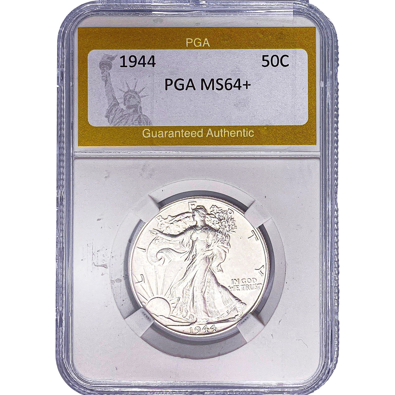 1944 Walking Liberty Half Dollar PGA MS64+: 1944 Walking Liberty Half Dollar PGA MS64+