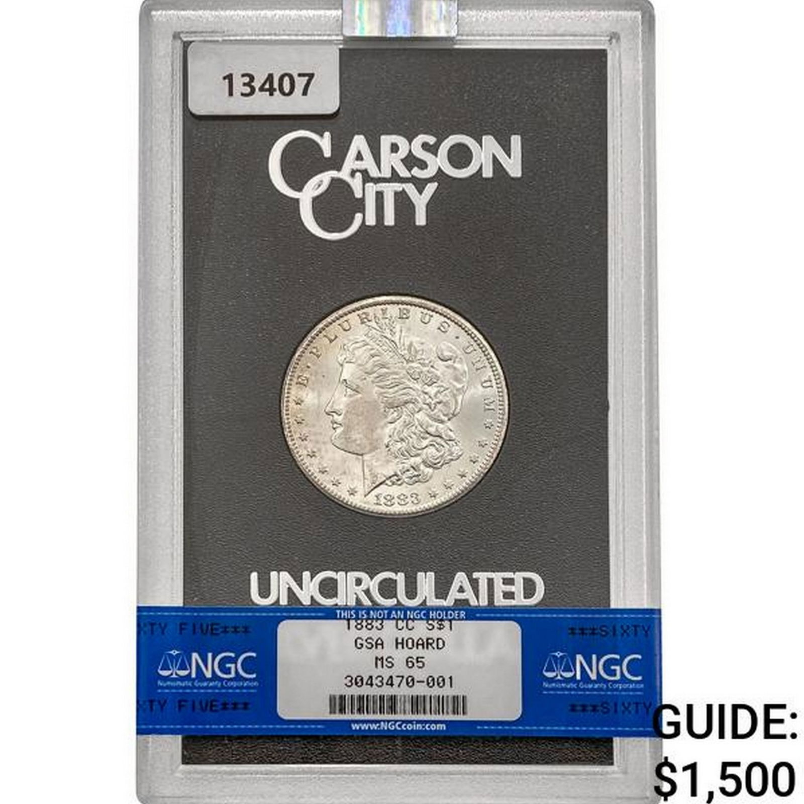 1883-CC Morgan Silver Dollar NGC MS65 GSA: 1883-CC Morgan Silver Dollar NGC MS65 GSA