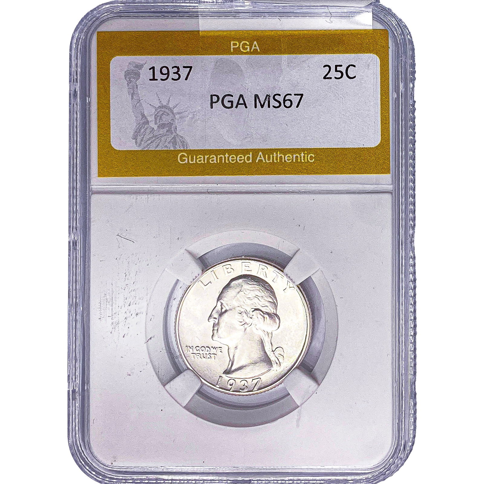 1937 Washington Silver Quarter PGA MS67 (1 of 2)