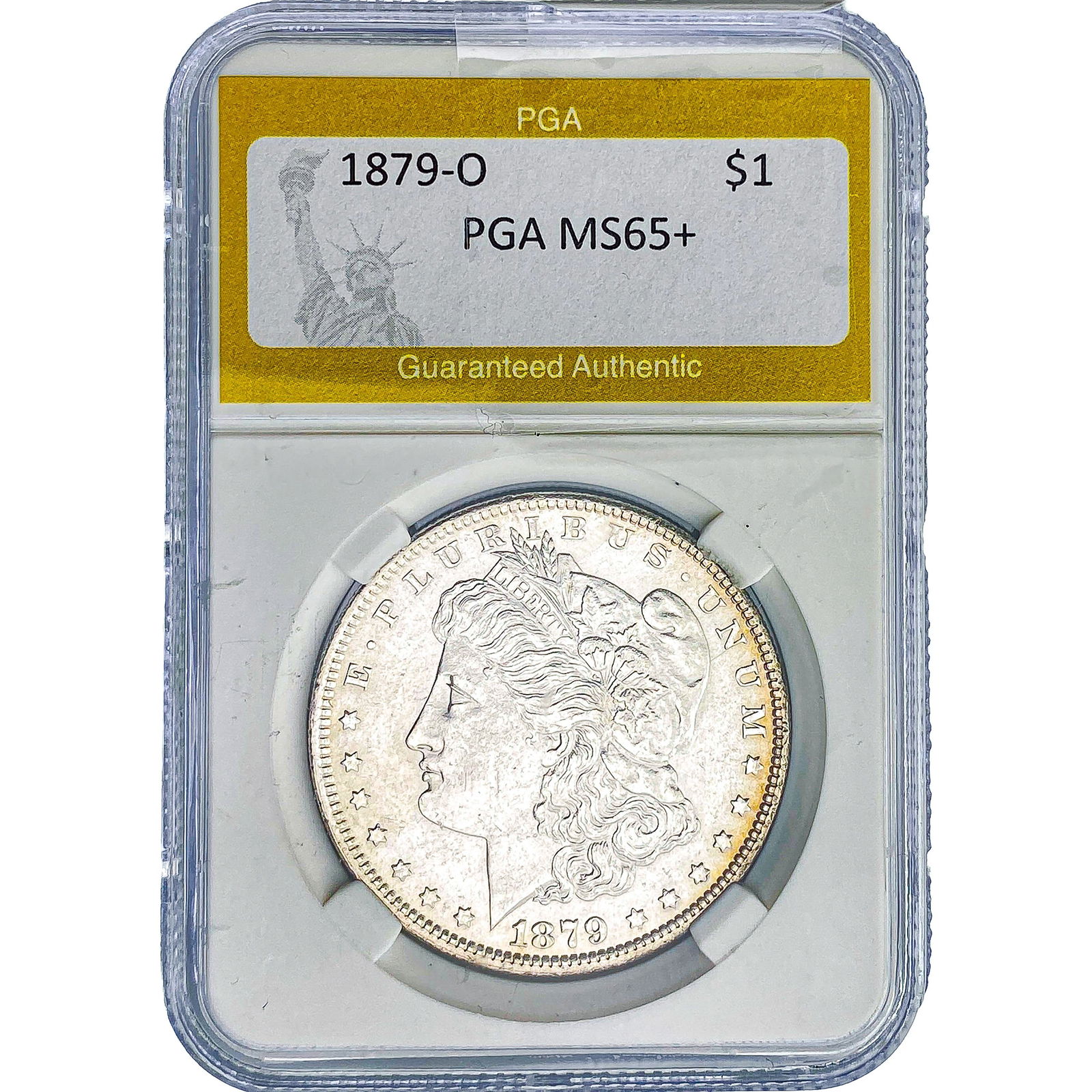 1879-O Morgan Silver Dollar PGA MS65+ (1 of 2)