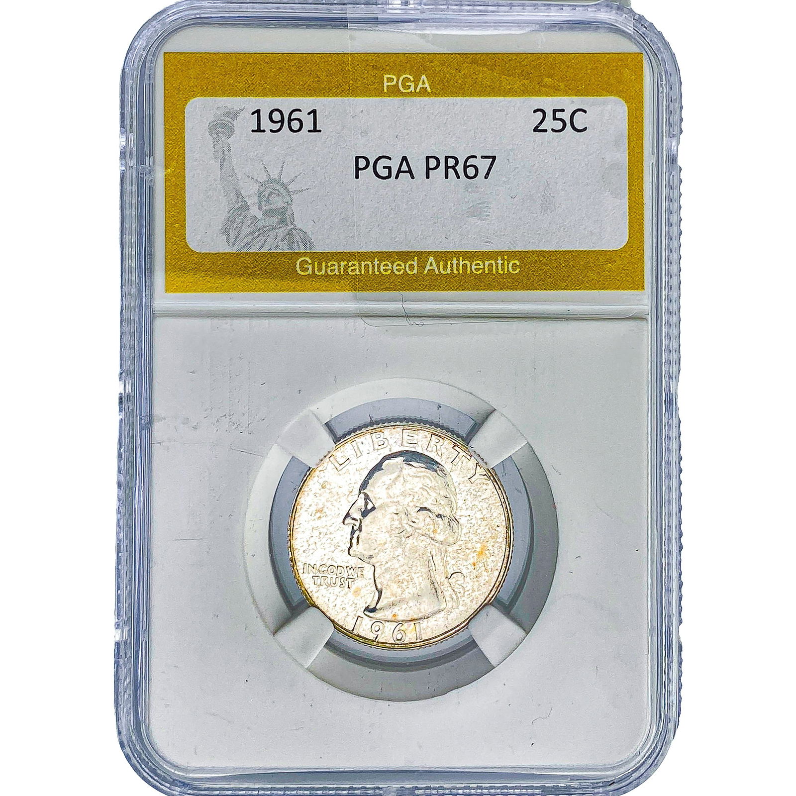 1961 Washington Silver Quarter PGA PR67: 1961 Washington Silver Quarter PGA PR67