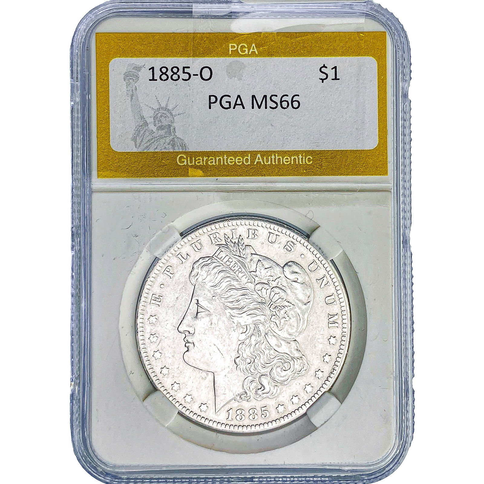 1885-O Morgan Silver Dollar PGA MS66: 1885-O Morgan Silver Dollar PGA MS66