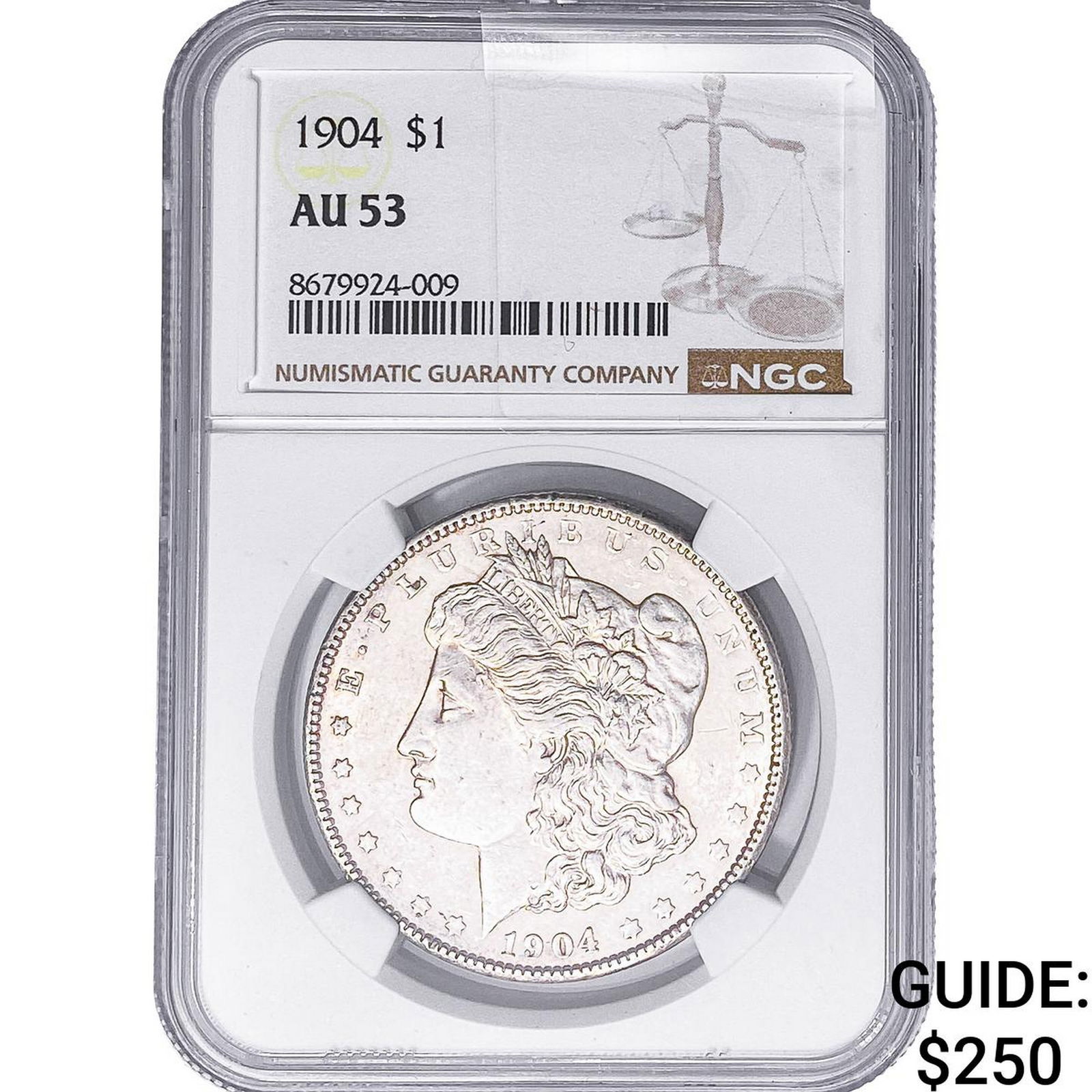1904 Morgan Silver Dollar NGC AU53 (1 of 2)