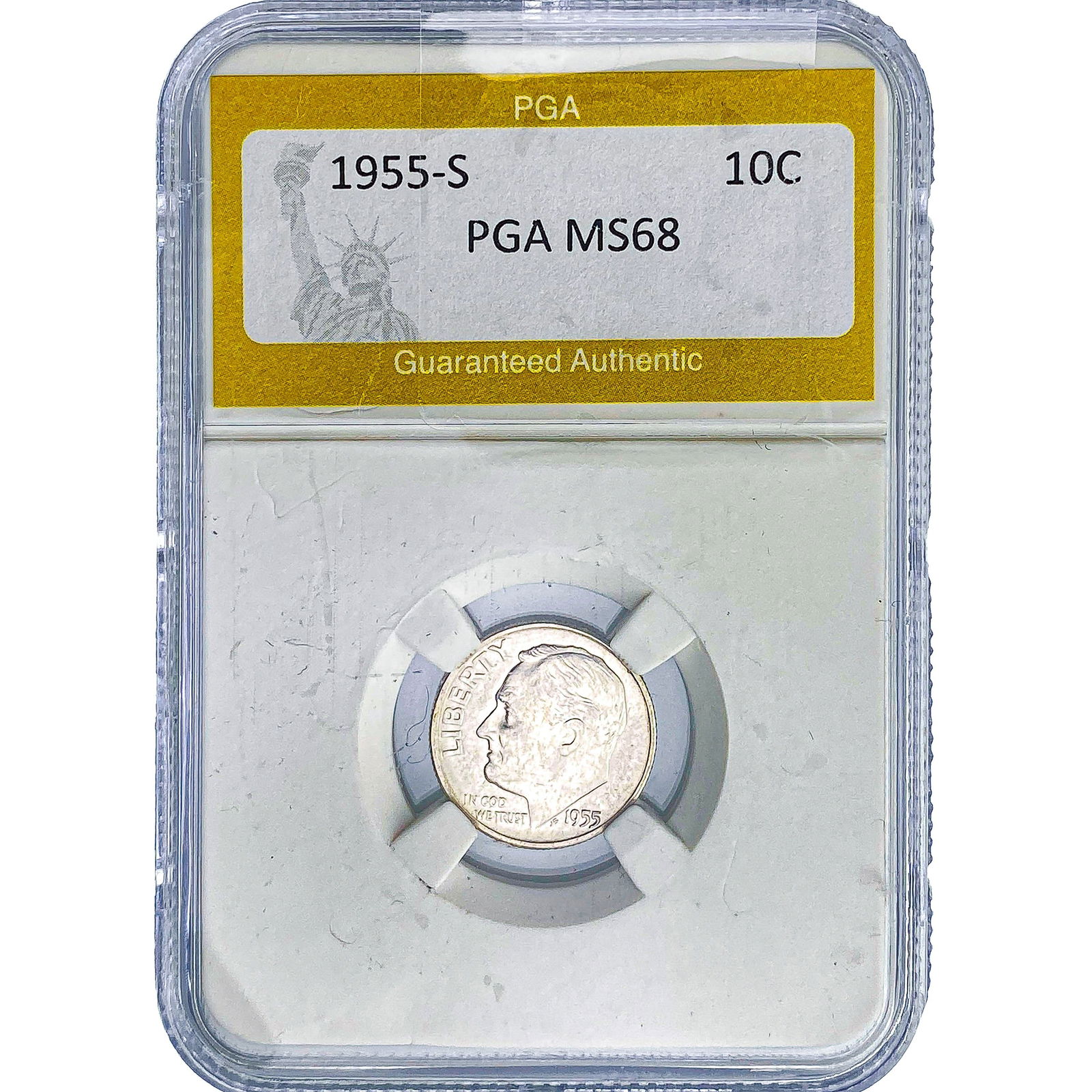 1955-S Roosevelt Dime PGA MS68 (1 of 2)