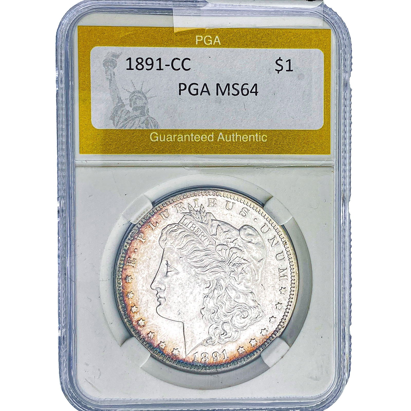 1891-CC Morgan Silver Dollar PGA MS64 (1 of 2)