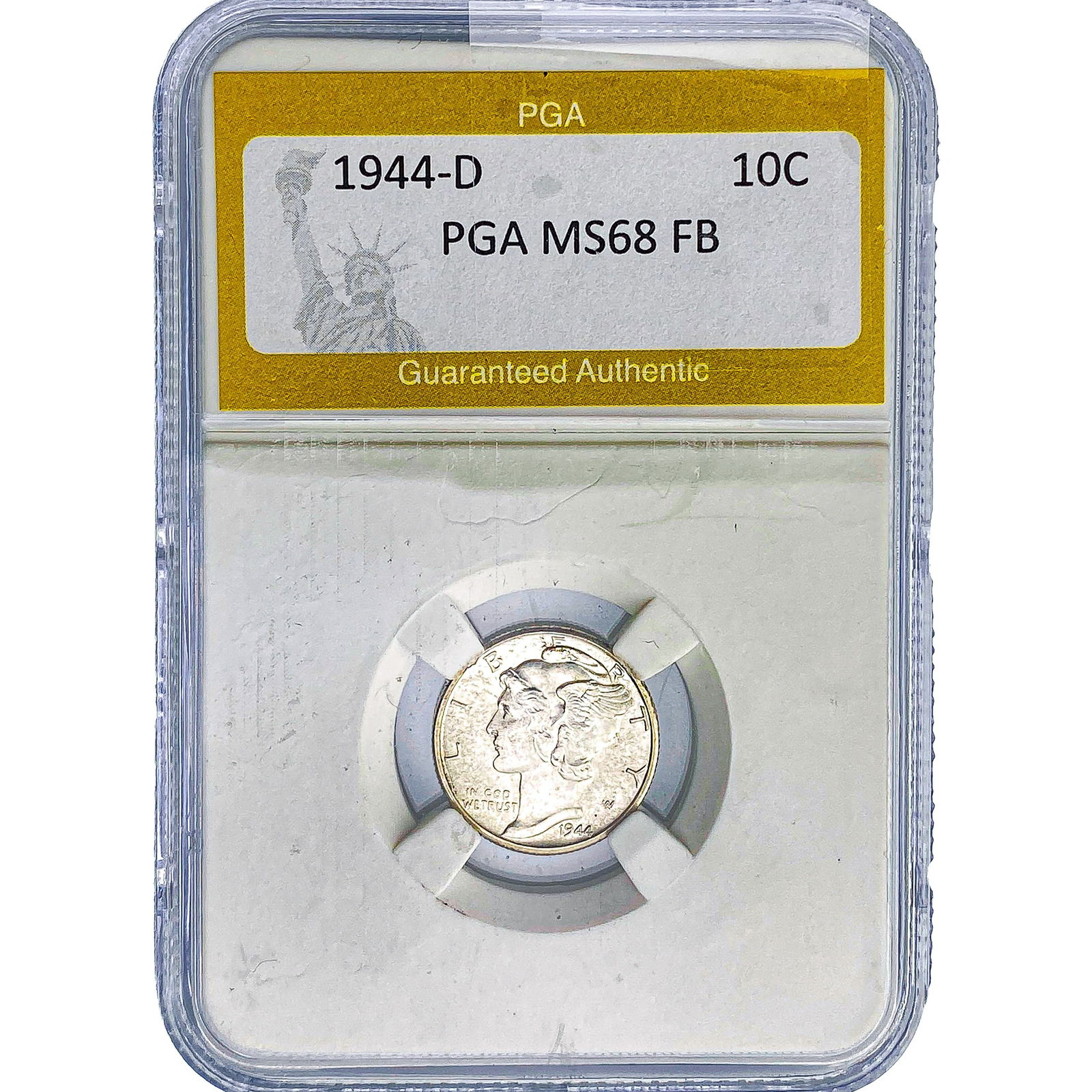 1944-D Mercury Silver Dime PGA MS68 FB (1 of 2)