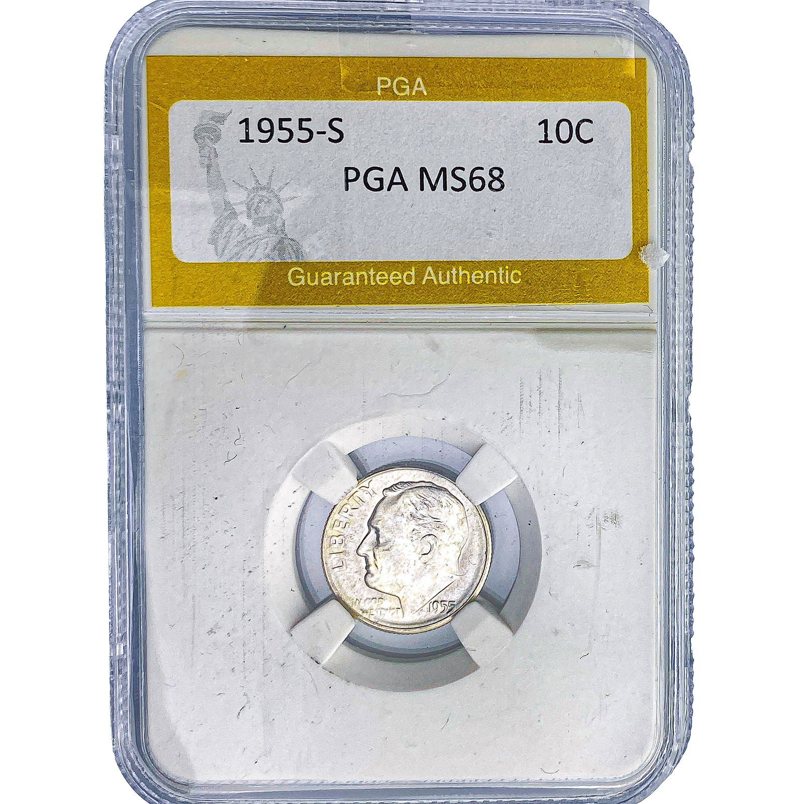 1955-S Roosevelt Dime PGA MS68 (1 of 2)