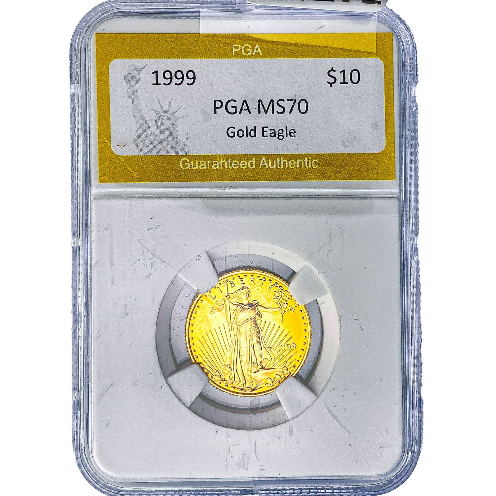 1999 1/4oz $10 Gold Eagle PGA MS70 (1 of 2)