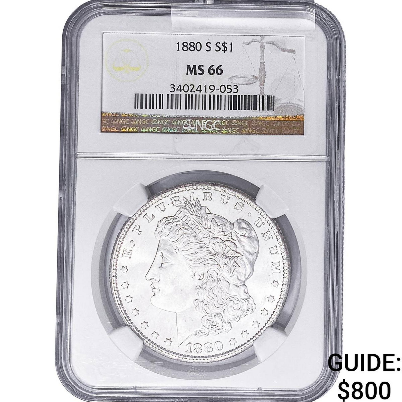 1880-S Morgan Silver Dollar NGC MS66 (1 of 2)
