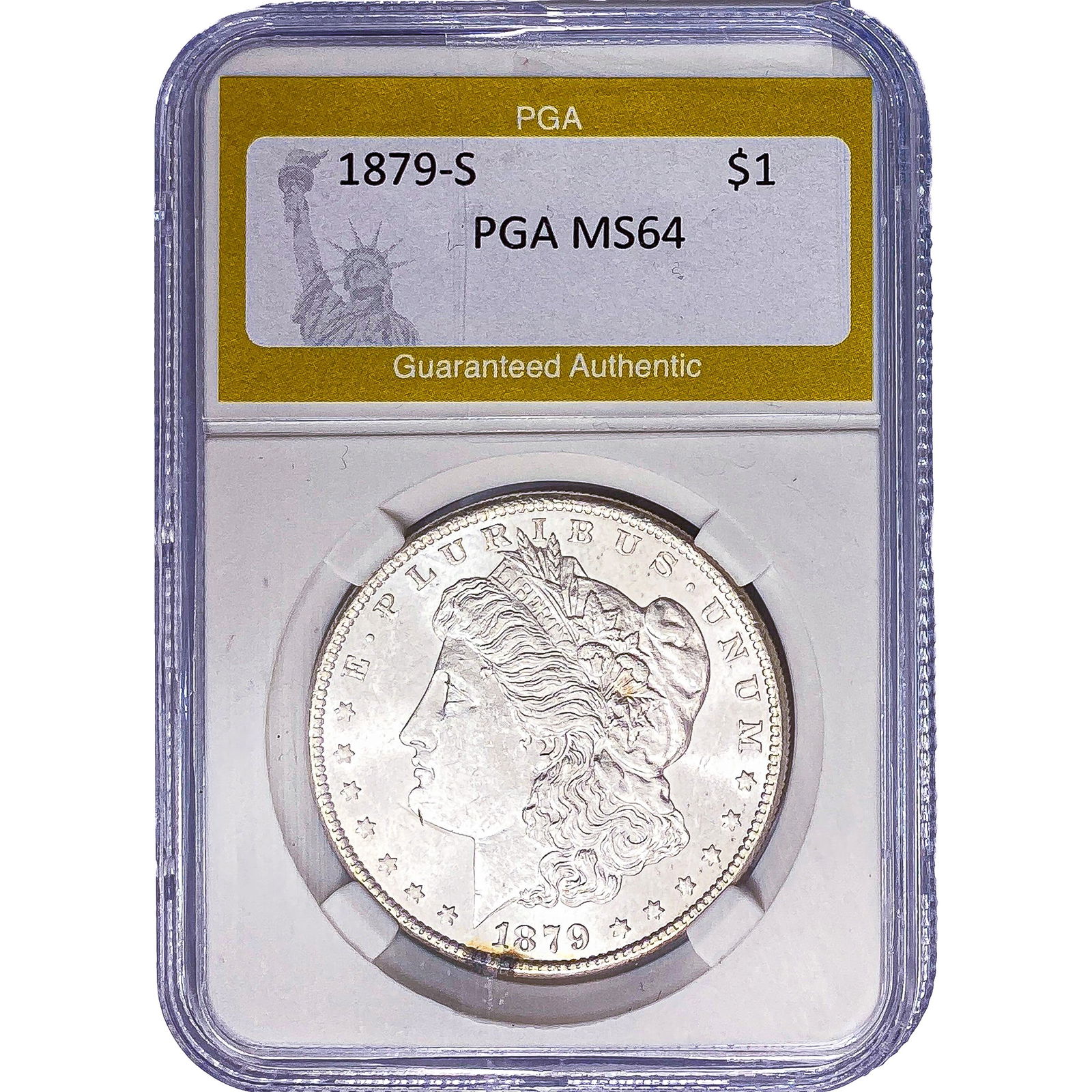 1879-S Morgan Silver Dollar PGA MS64 (1 of 2)
