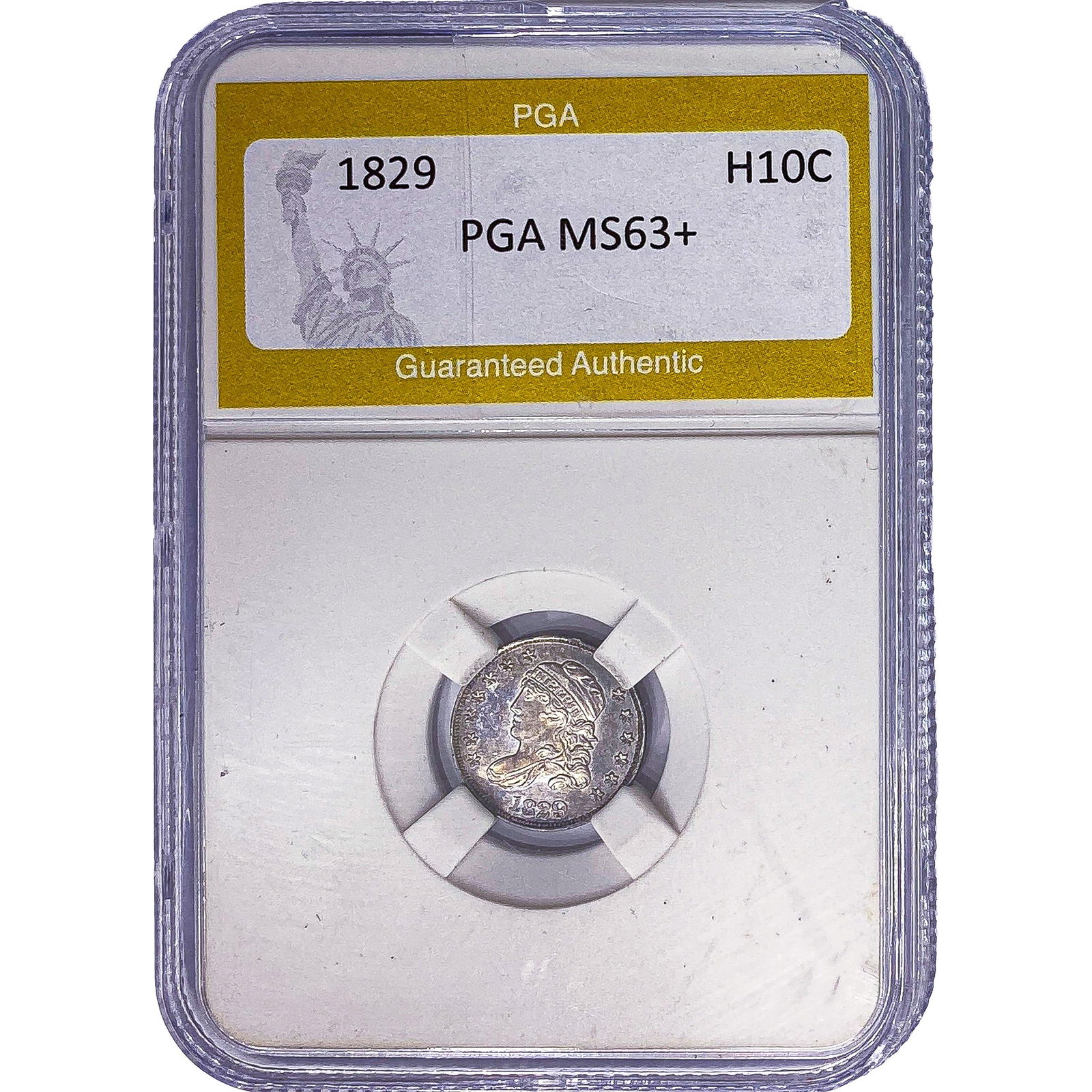 1829 Capped Bust Half Dime PGA MS63+ (1 of 2)