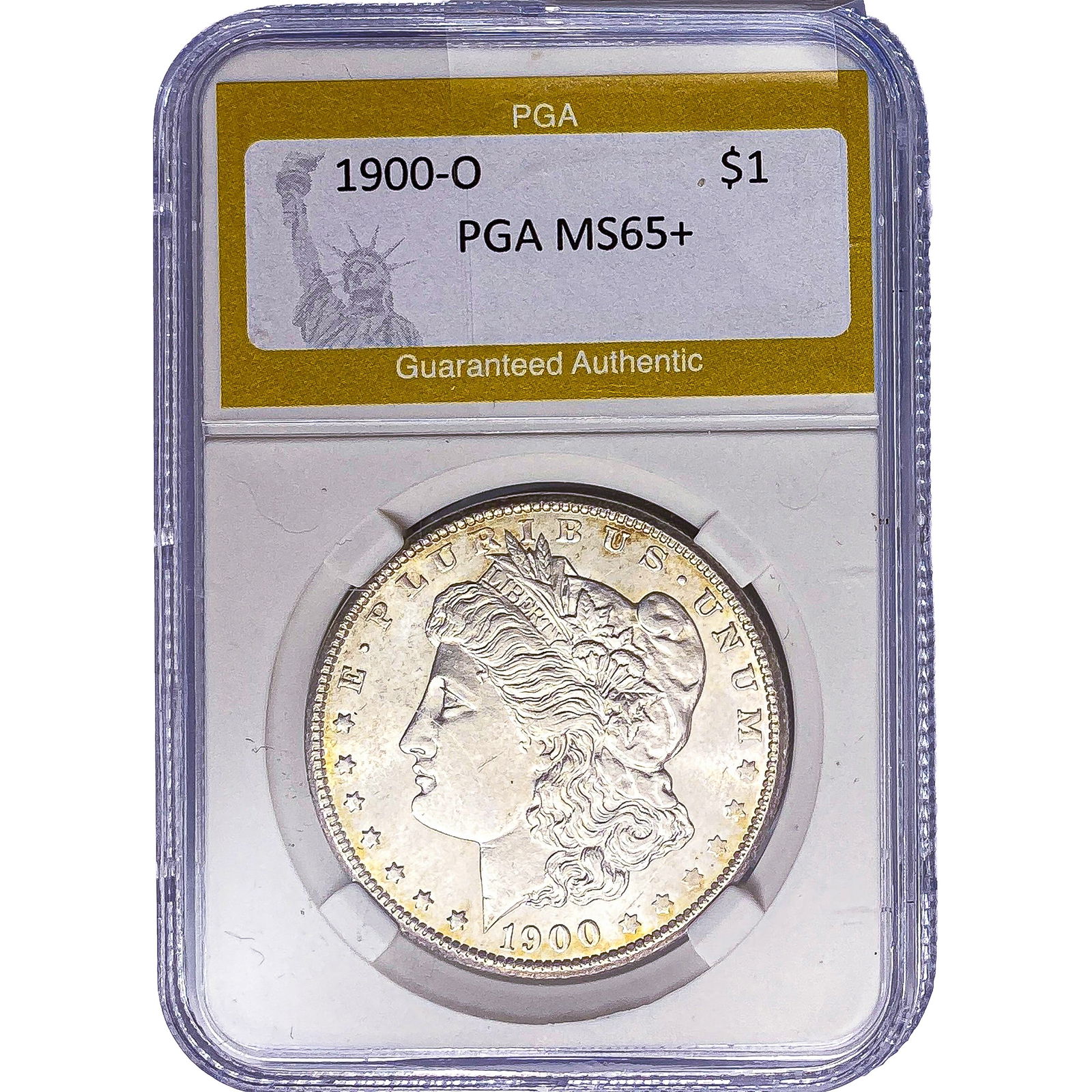 1900-O Morgan Silver Dollar PGA MS65+ (1 of 2)