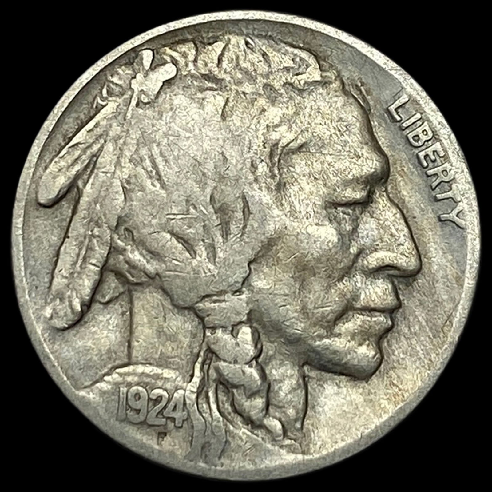 1924-S Buffalo Nickel LIGHTLY CIRCULATED: 1924-S Buffalo Nickel LIGHTLY CIRCULATED