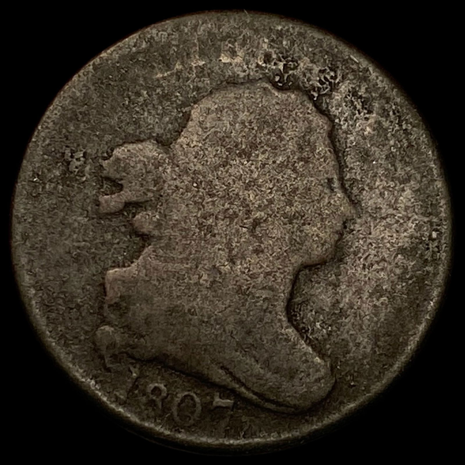 1807 Draped Bust Large Cent NICELY CIRCULATED: 1807 Draped Bust Large Cent NICELY CIRCULATED