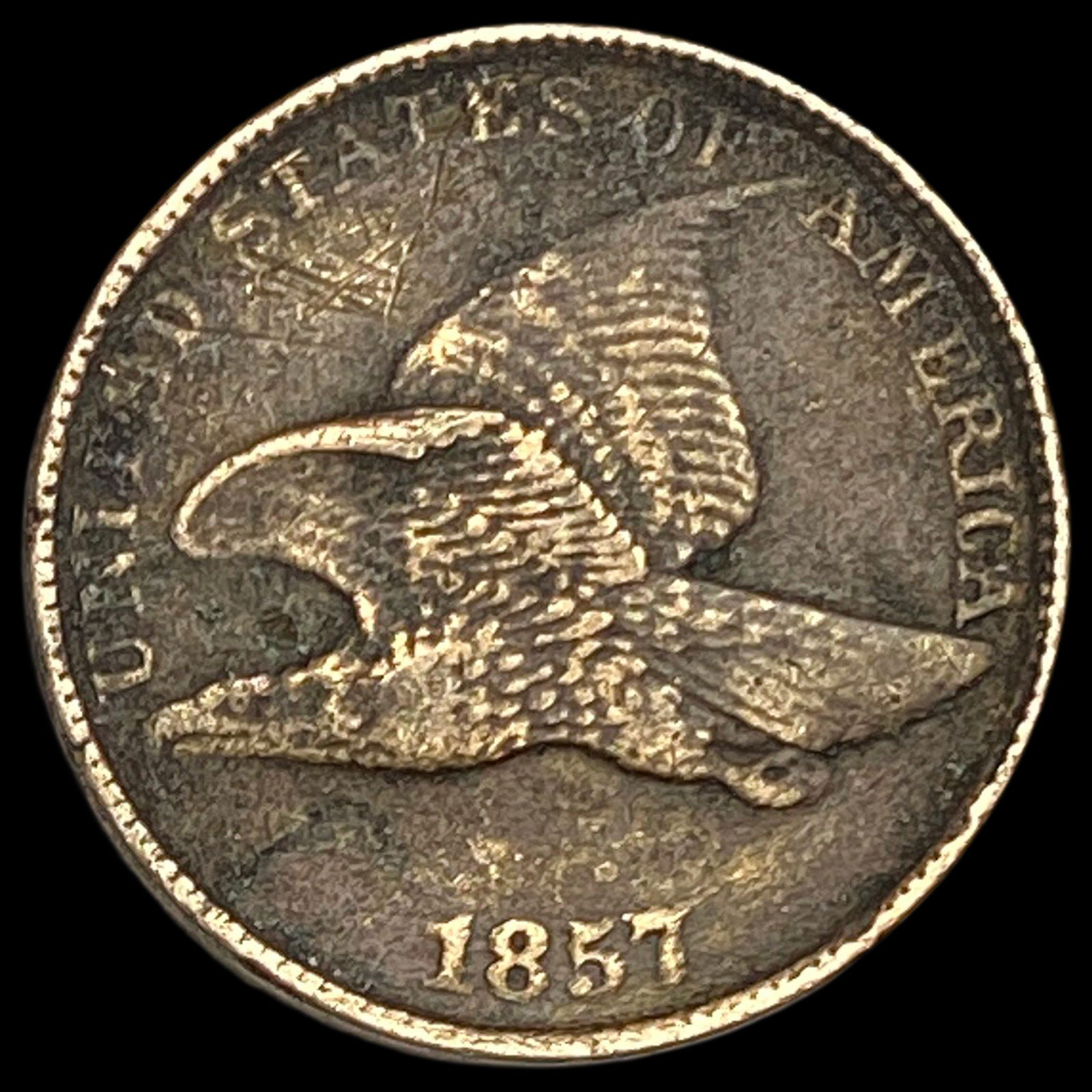 1857 Flying Eagle Cent LIGHTLY CIRCULATED: 1857 Flying Eagle Cent LIGHTLY CIRCULATED