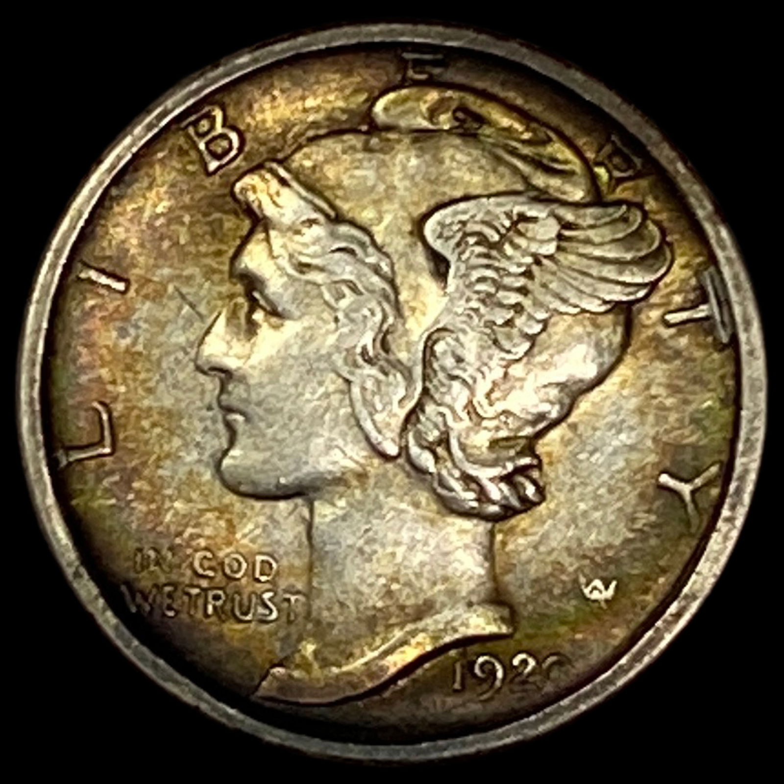 1920-D Silver Mercury Dime CLOSELY UNCIRCULATED (1 of 2)