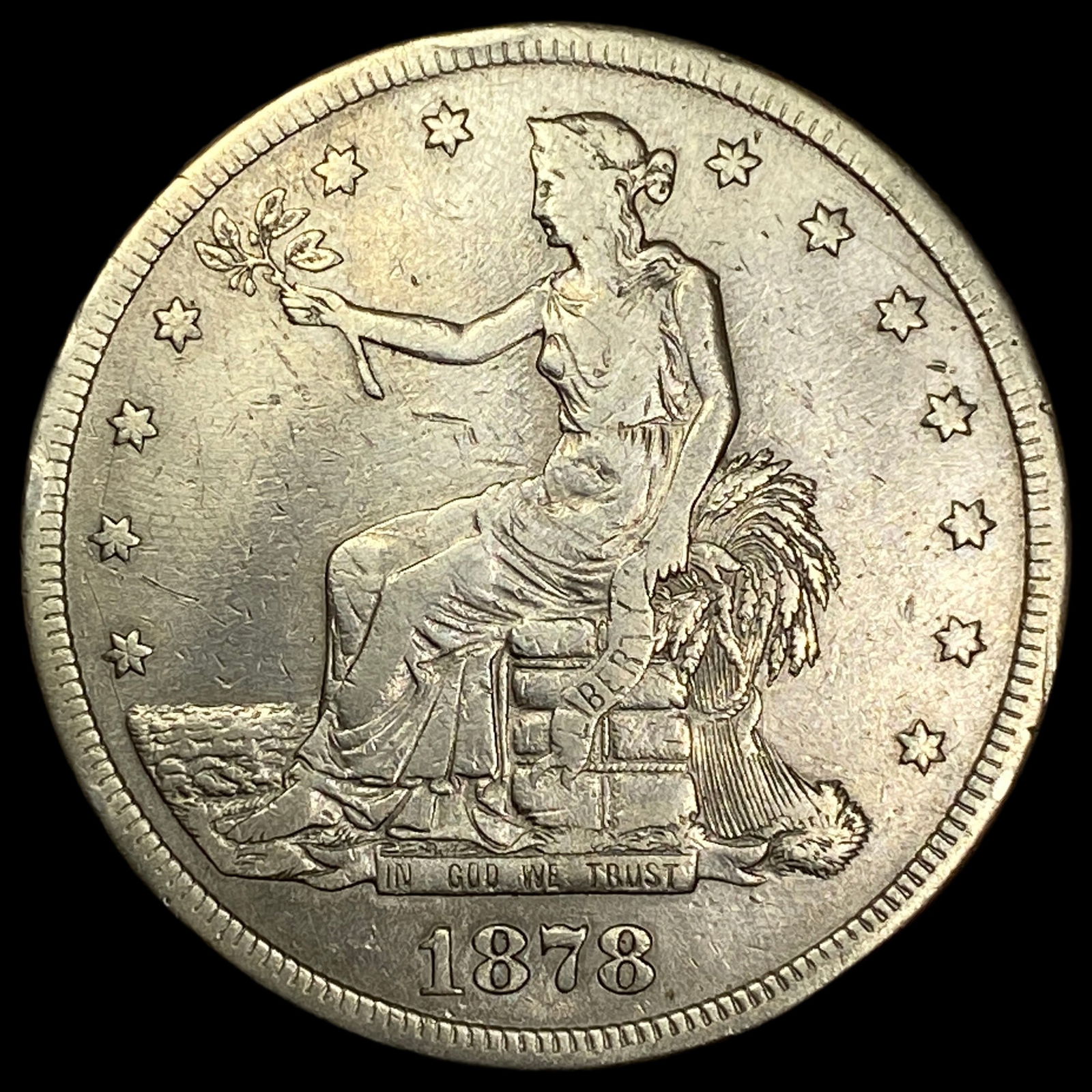 1878-S Silver Trade Dollar LIGHTLY CIRCULATED (1 of 2)