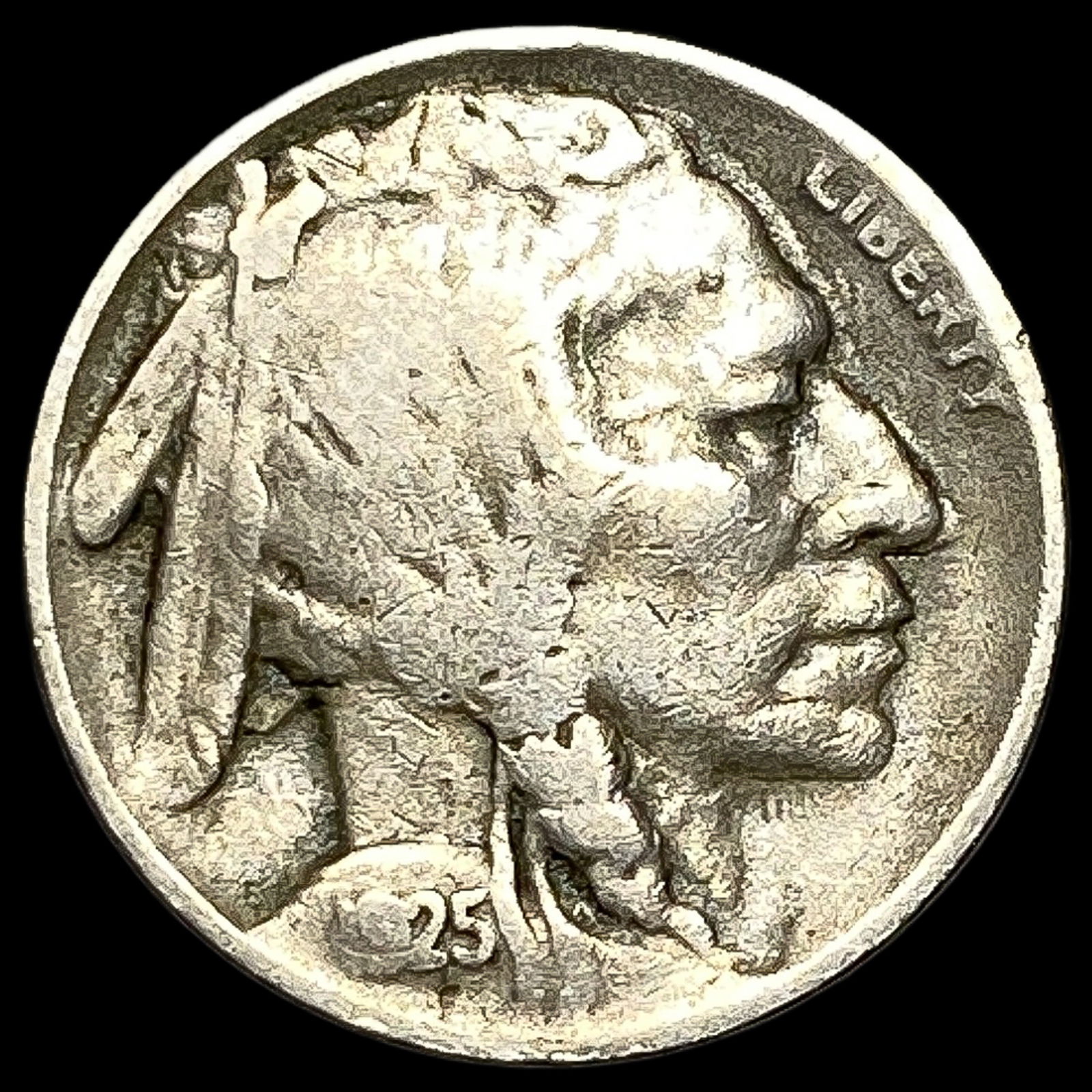 1925-S Buffalo Nickel LIGHTLY CIRCULATED (1 of 2)