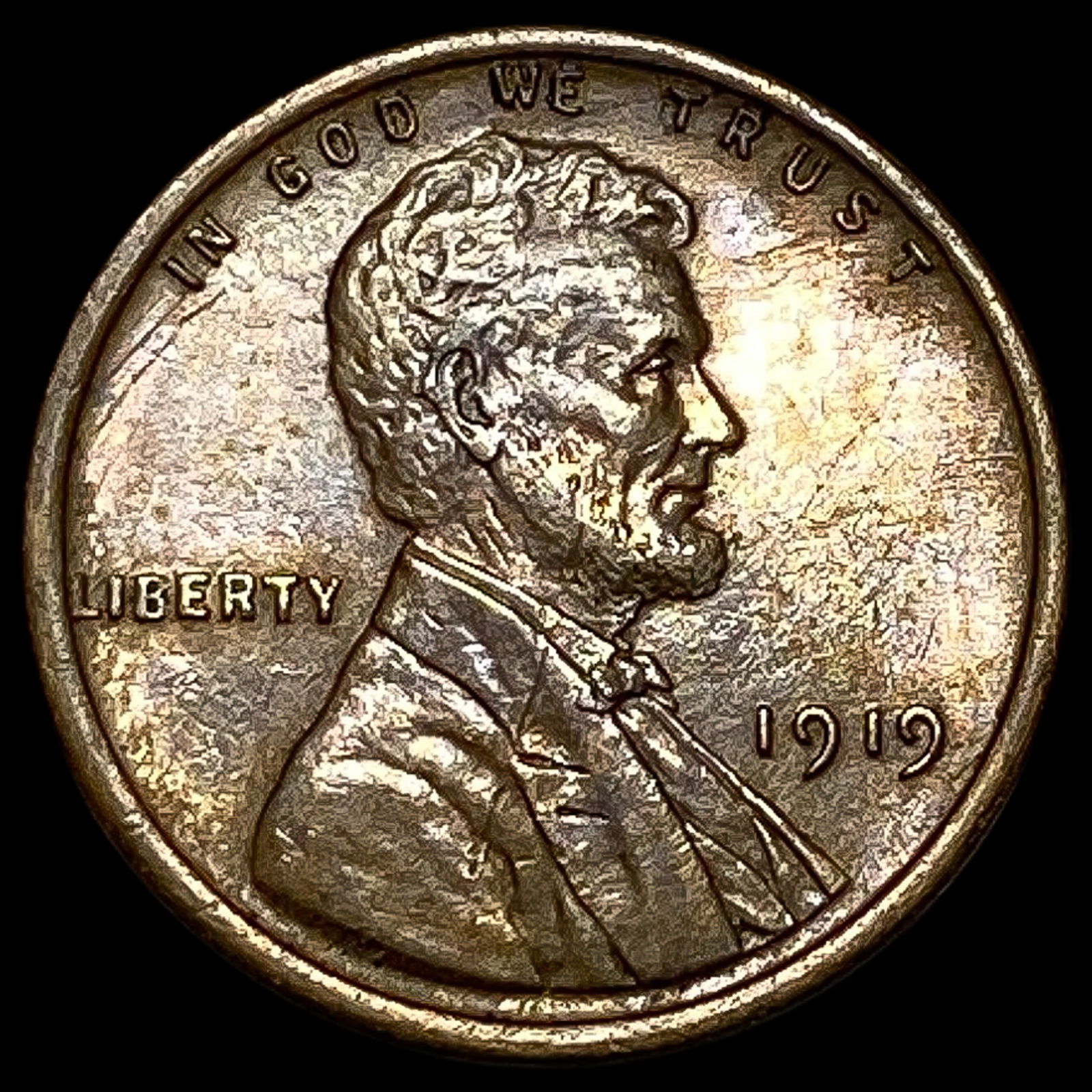 1919 Red Lincoln Wheat Cent CHOICE BU (1 of 2)