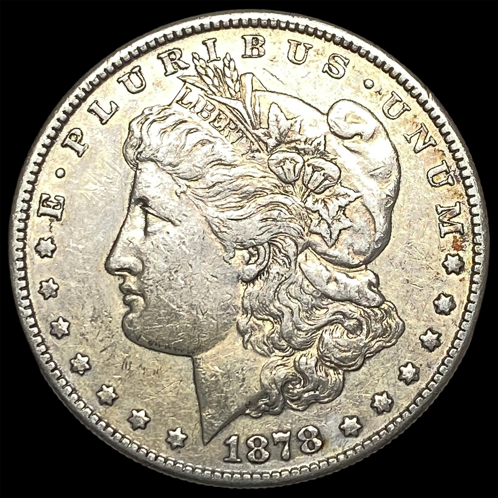 1878-S Silver Morgan Dollar NEARLY UNCIRCULATED (1 of 2)