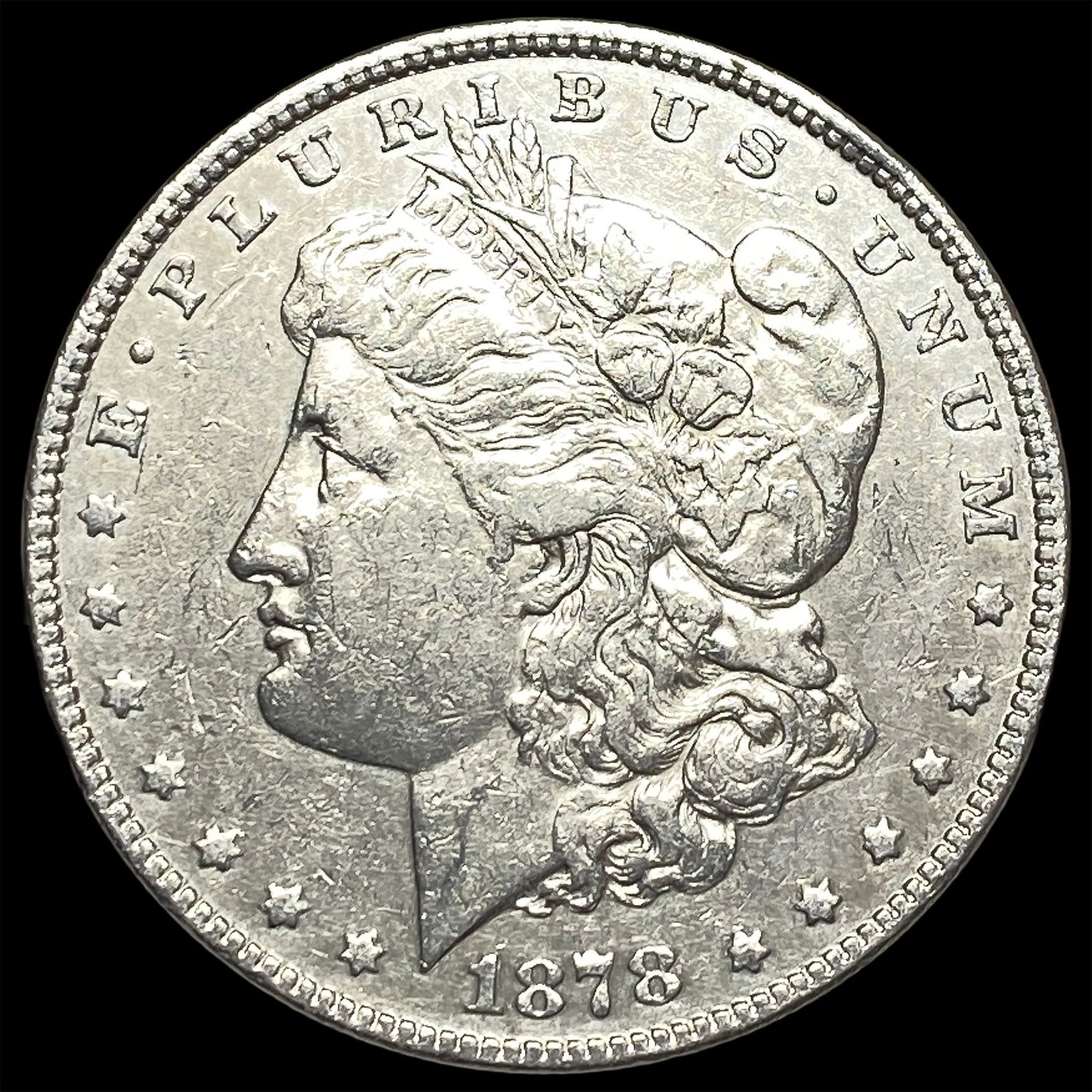 1878 Silver Morgan Dollar ABOUT UNCIRCULATED (1 of 2)
