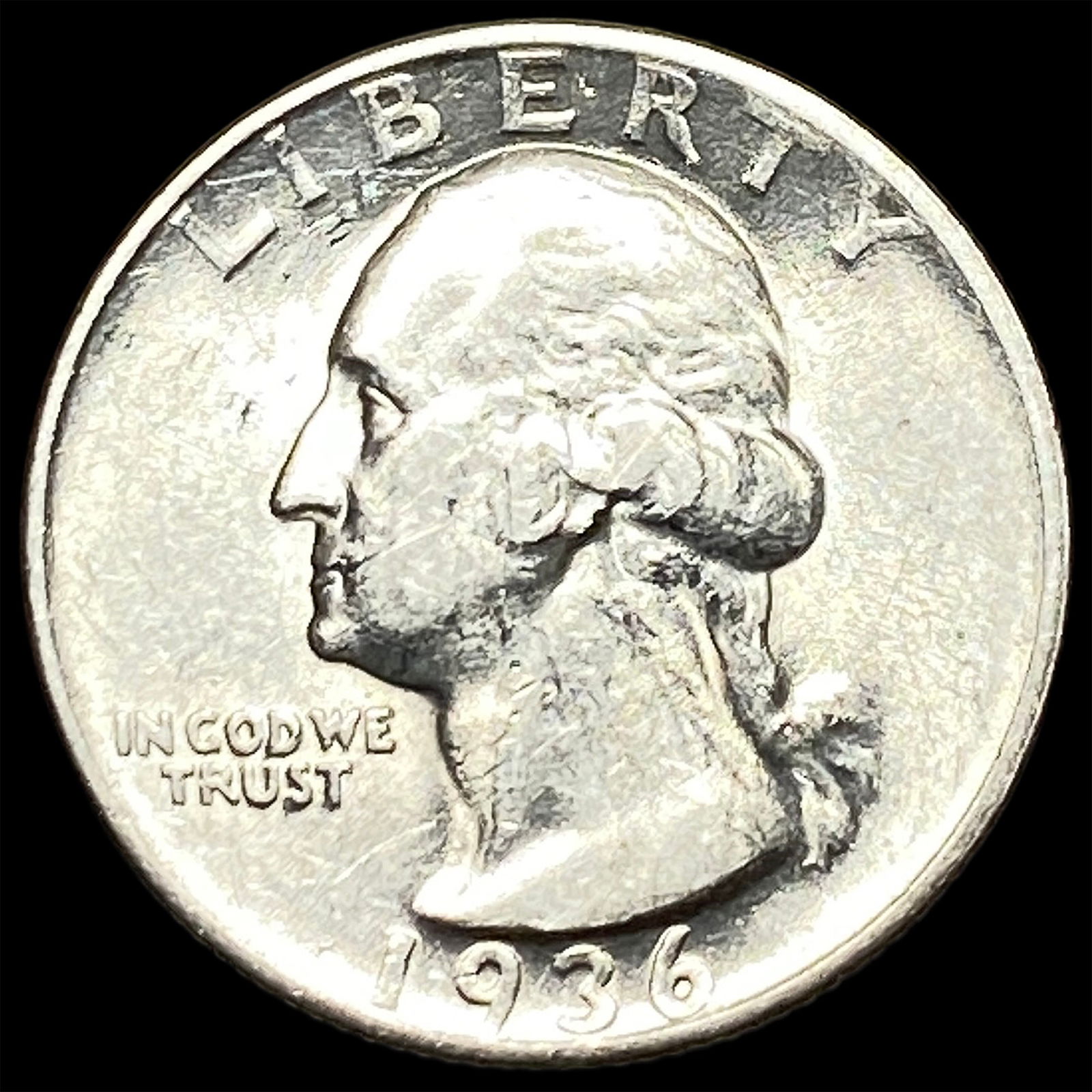 1936-D Silver Washington Quarter CLOSELY UNCIRCULATED (1 of 2)