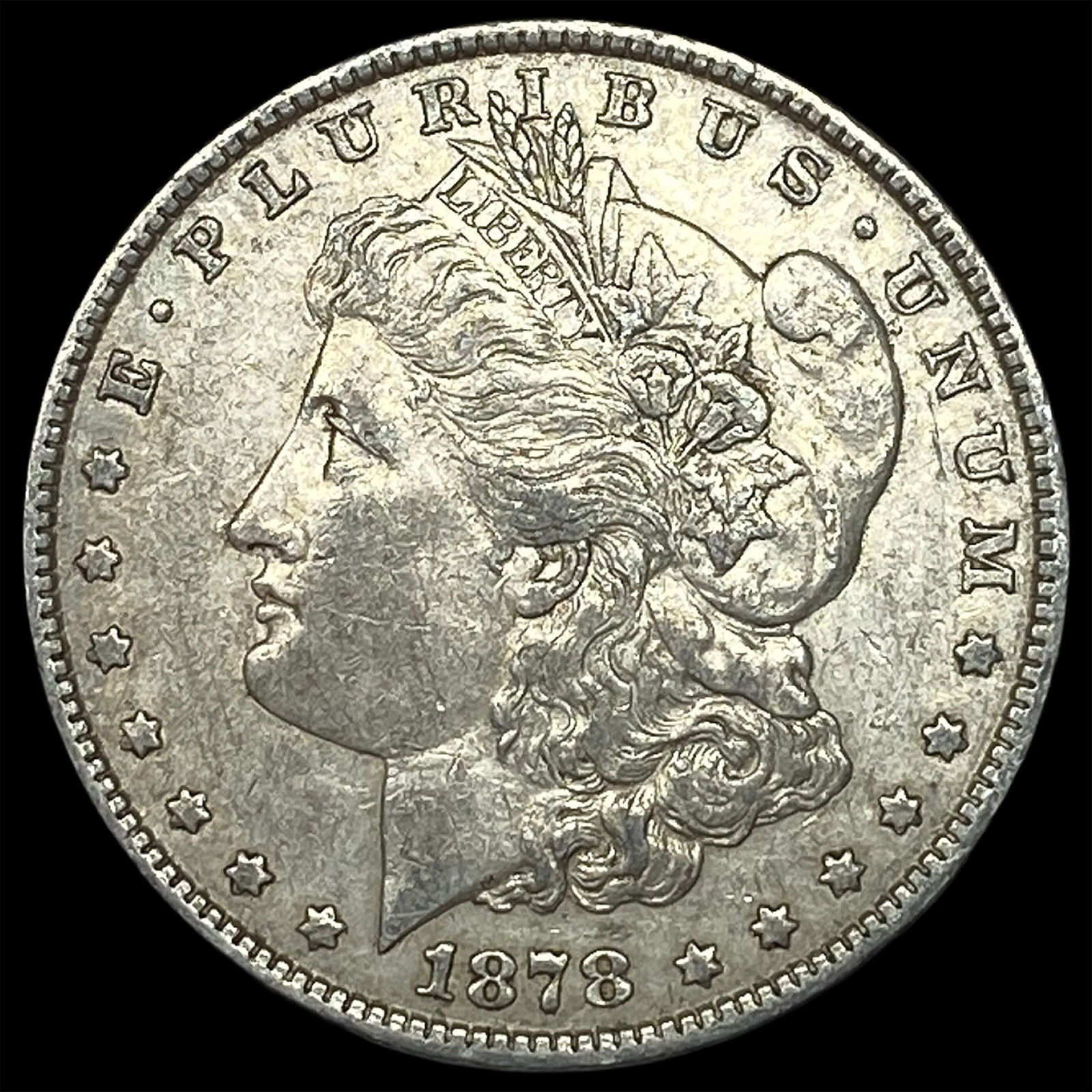 1878 Silver Morgan Dollar CLOSELY UNCIRCULATED: 1878 Silver Morgan Dollar CLOSELY UNCIRCULATED