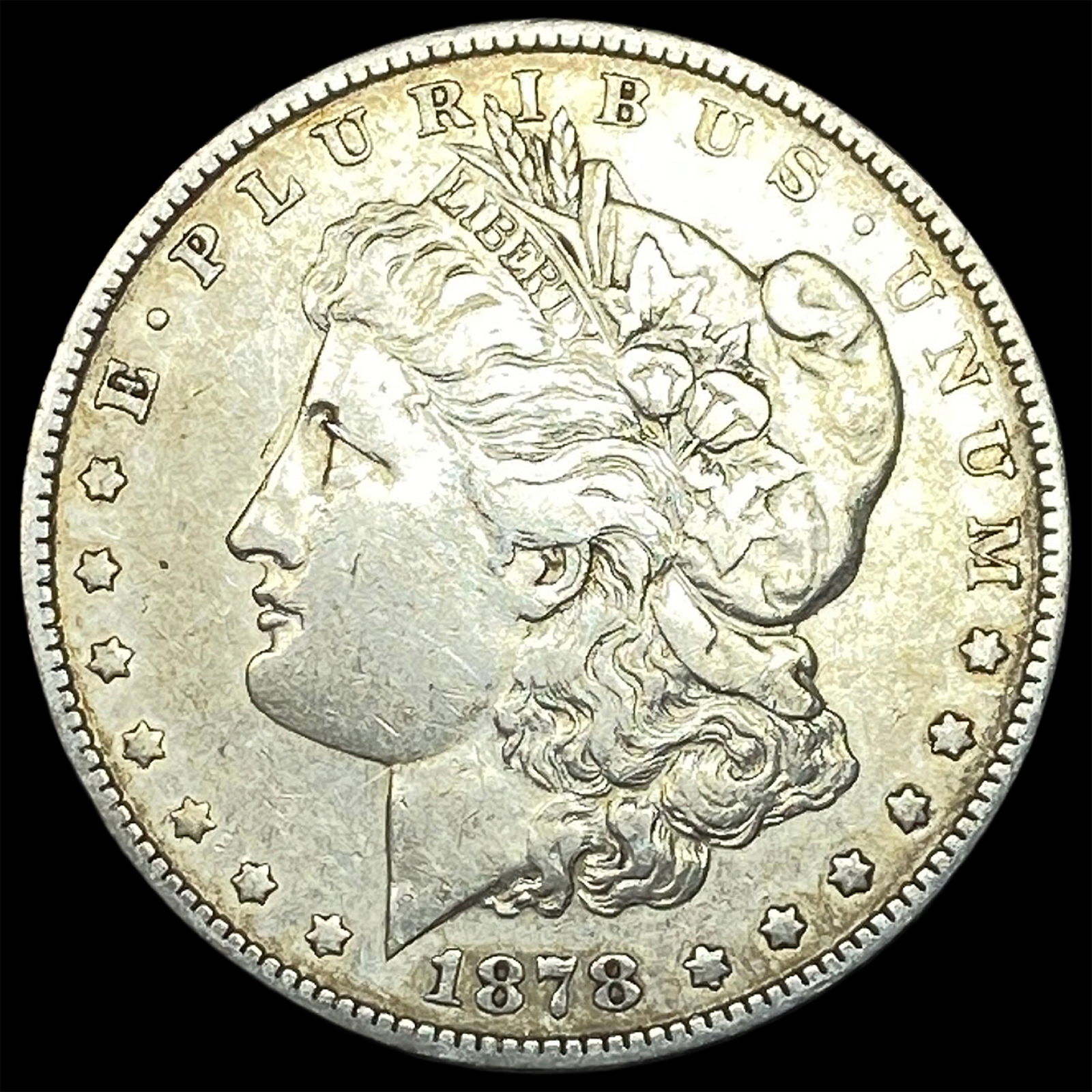 1878 Rev 79 Silver Morgan Dollar ABOUT UNCIRCULATED: 1878 Rev 79 Silver Morgan Dollar ABOUT UNCIRCULATED