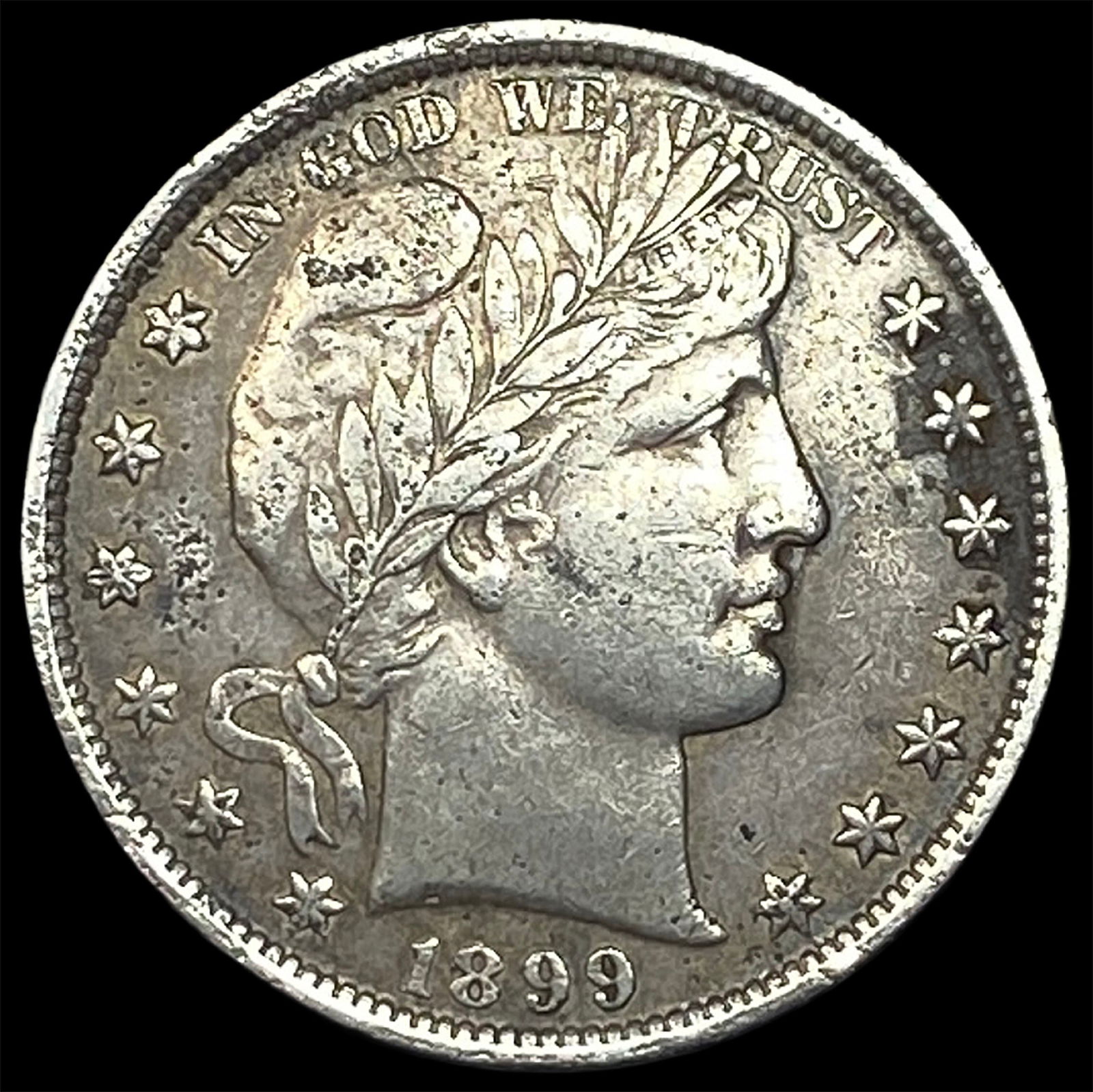 1899 Silver Barber Half Dollar HIGH GRADE: 1899 Silver Barber Half Dollar HIGH GRADE