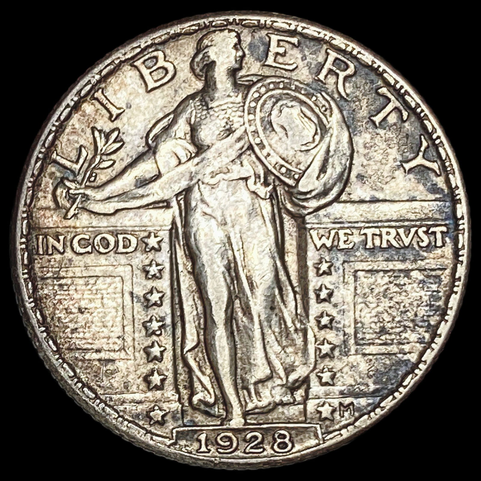 1928 Standing Liberty Quarter CLOSELY UNCIRCULATED: 1928 Standing Liberty Quarter CLOSELY UNCIRCULATED