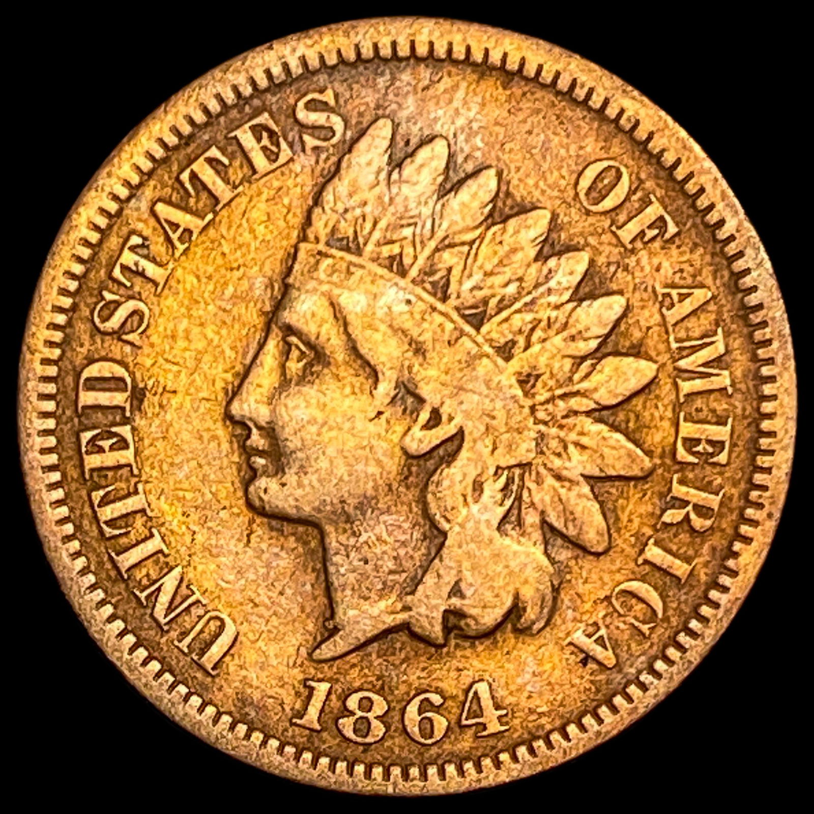 1864 Indian Head Cent NEARLY UNCIRCULATED: 1864 Indian Head Cent NEARLY UNCIRCULATED